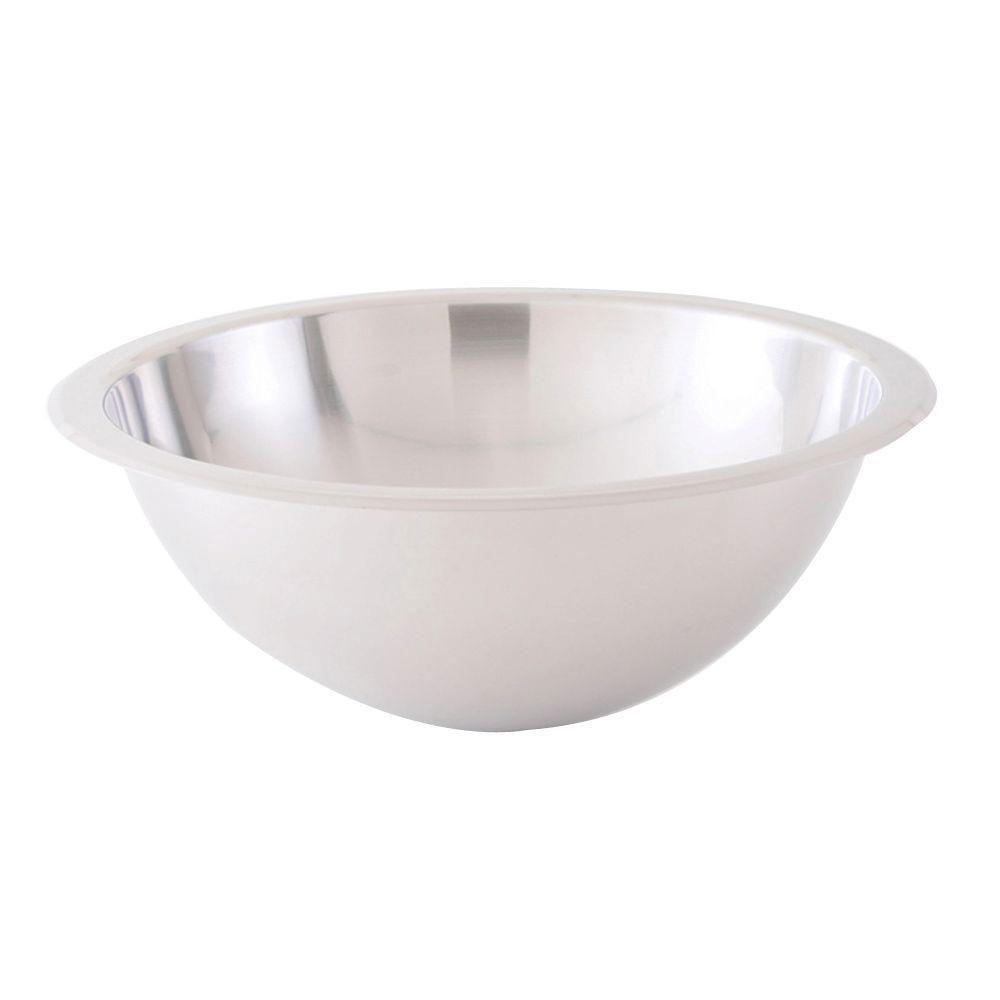 Decolav Simply Stainless Round Brushed Stainless Steel Vessel Sink 524001 - Modern Drop-in Bathroom Sink for Vanity, Powder Room & Guest Bath Decor