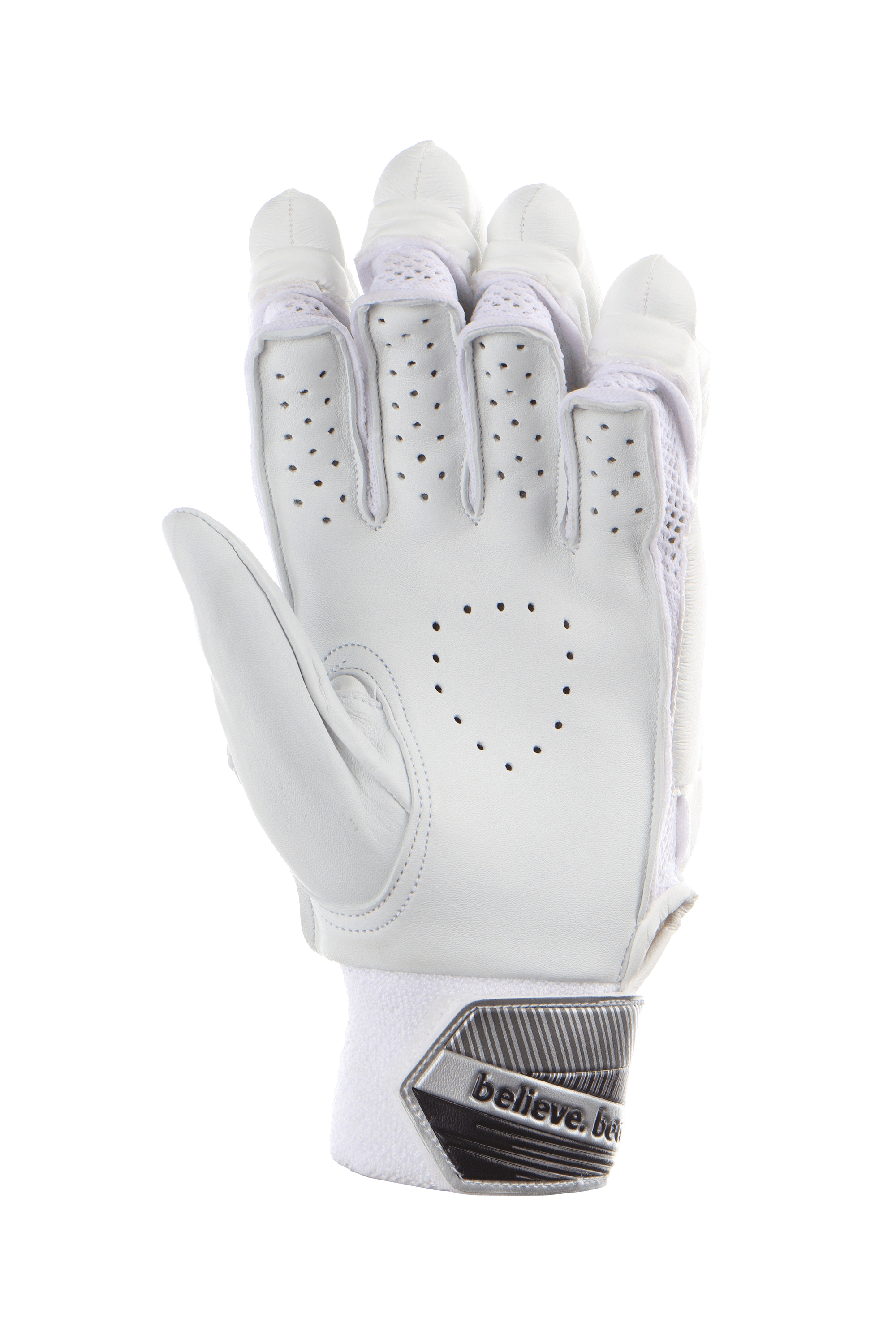 SG Test White Cricket Batting Gloves for Adults - Premium Leather Protection for Cricket Practice & Matches (Ideal for Training, Games & Professional Play)