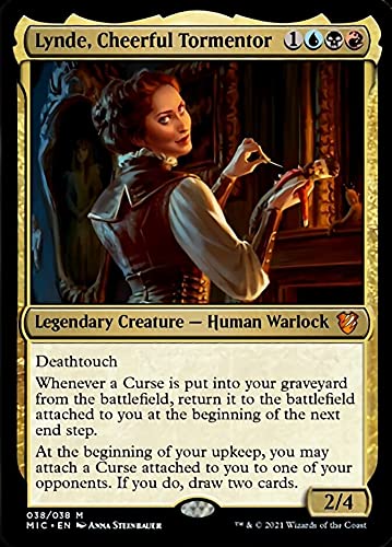 Magic: the Gathering - Lynde, Cheerful Tormentor (038) - Midnight Hunt Commander Deck | MTG Trading Card Game | Collectible Card for Commander & Multiplayer Battles | Perfect for Strategy Gamers & Fantasy Enthusiasts