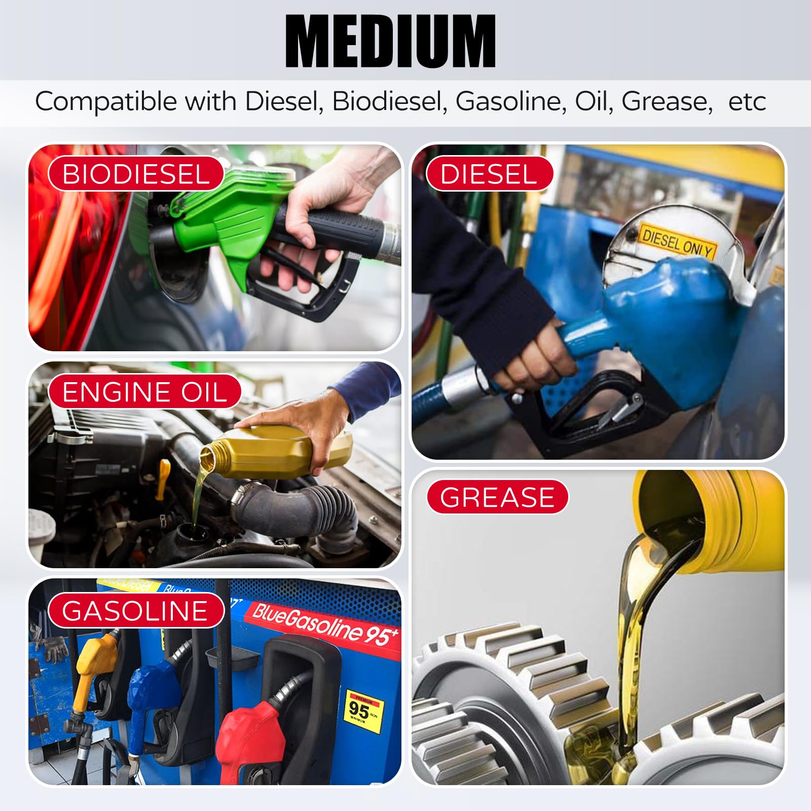 1/4 Inch ID Molded Fuel Line Rubber Hose Elbow - Universal 45, 90, 135, 180 Degree Bend - Compatible with Cars, Trucks, ATVs & Marine Engines - High-Temperature & Oil-Resistant Fuel Hose for Automotive & Industrial Applications
