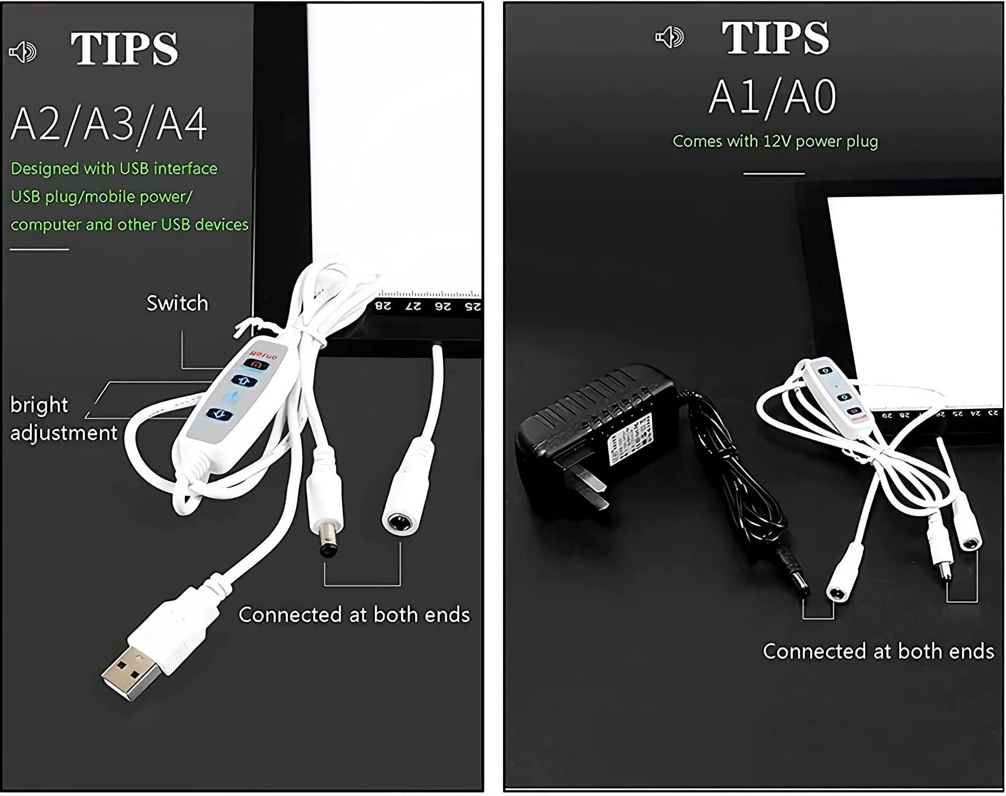 Ultra-Thin Portable LED Tracing Light Box with Dimmable Brightness - USB Powered Copy Board for Drawing, Sketching & Animation - Perfect for Artists, Designers & Crafters (A1 Size)