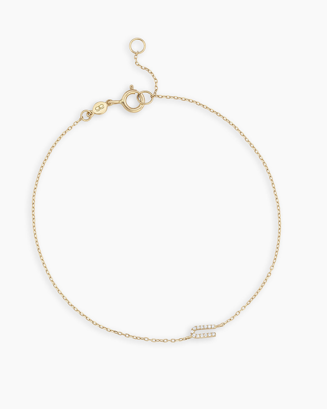 Diamond Pavé Alphabet Bracelet - Personalized Initial Letter Bracelet for Women, Sterling Silver or Gold Plated, Elegant Gift for Birthday, Anniversary, Valentine's Day | Perfect for Everyday Wear & Special Occasions