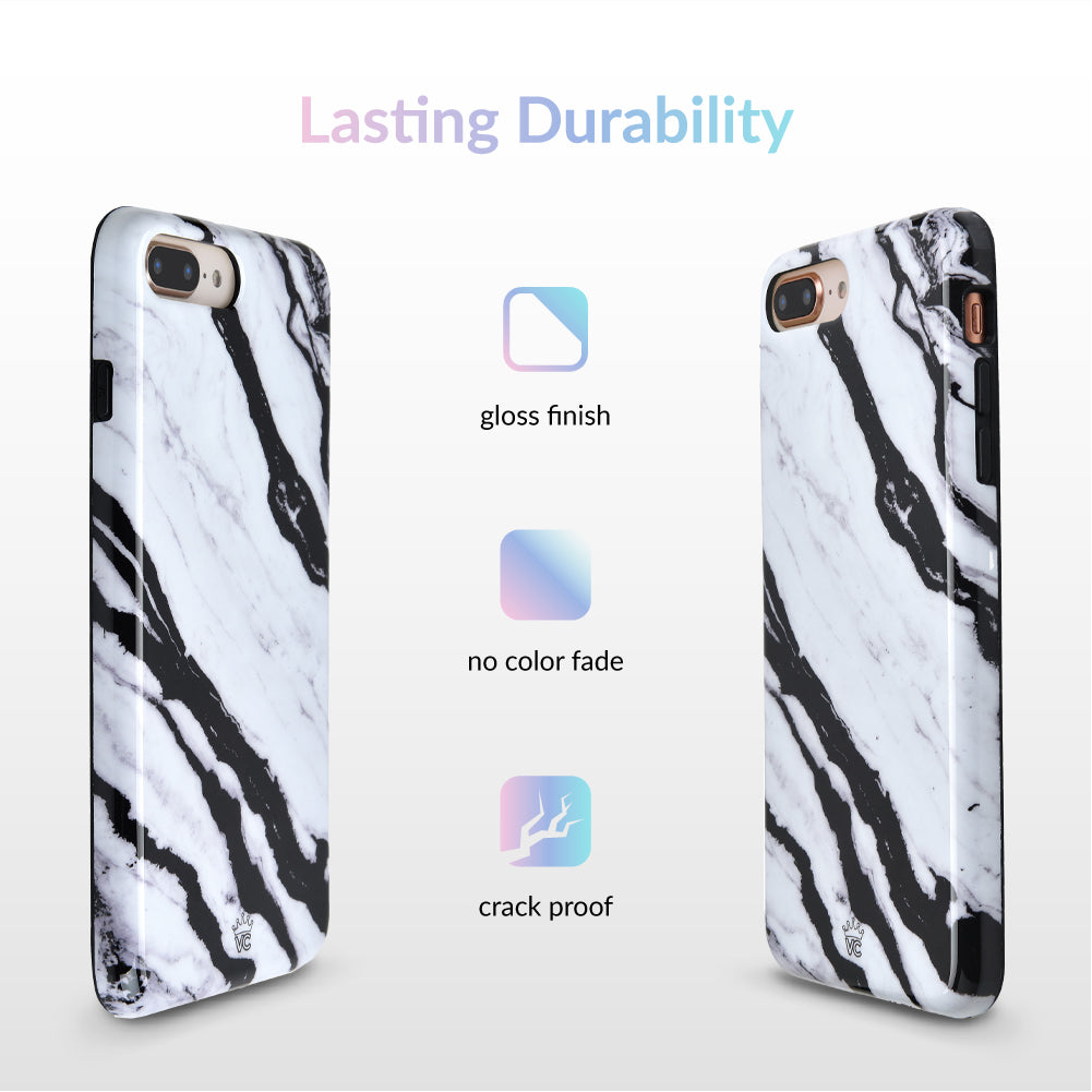 Panda Marble iPhone Case - Elegant Marble Design Phone Cover for iPhone 11/12/13/14/15 Pro Max - Slim Protective Shockproof Case for Everyday Use & Travel