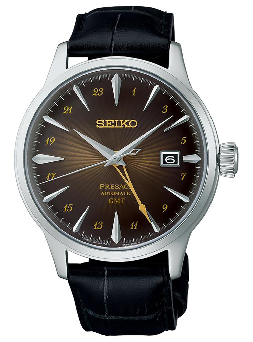 SEIKO PRESAGE Cocktail Time GMT Automatic Watch SARY243 / SSK039 - Japanese Made JDM - Perfect for Business Travel & Luxury Gifting