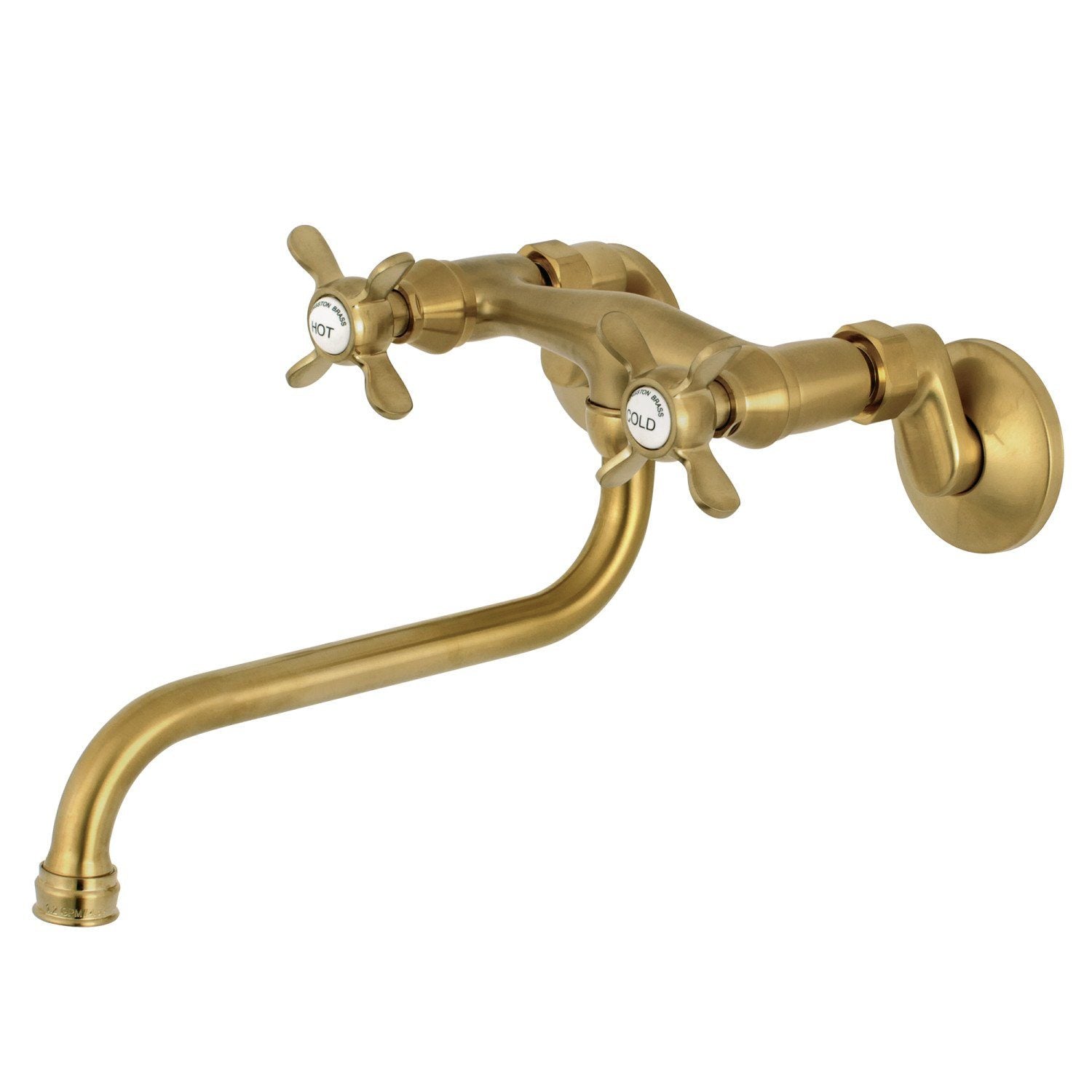 Essex Double Handle 2 Hole Wall Mount Bathroom Faucet - Chrome Finish for Vanity Sink - Perfect for Modern Bathrooms & Powder Rooms