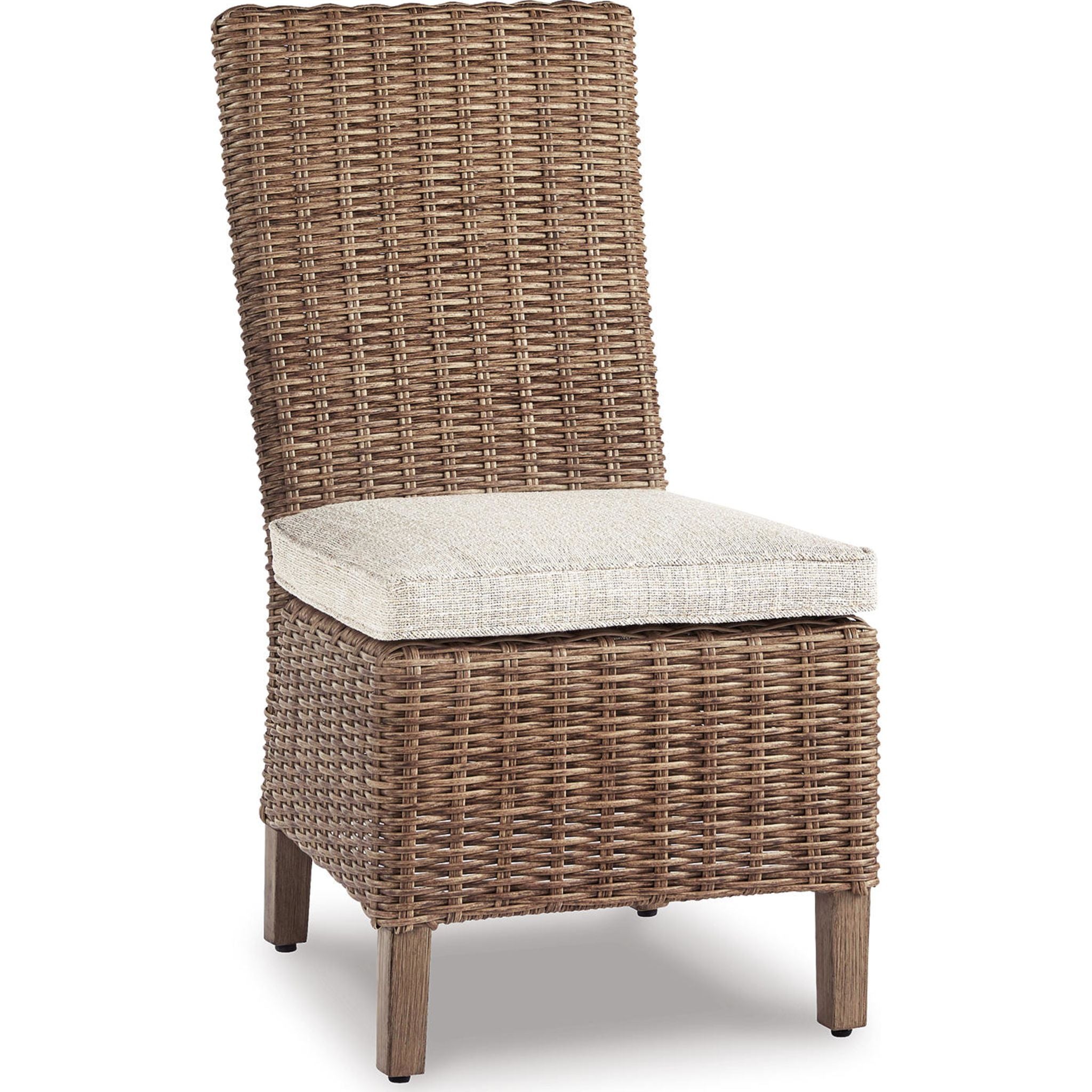 Beachcroft 5-Piece Outdoor Patio Dining Set - Weather-Resistant Beige Wicker Furniture for Backyard, Garden & Poolside Entertaining