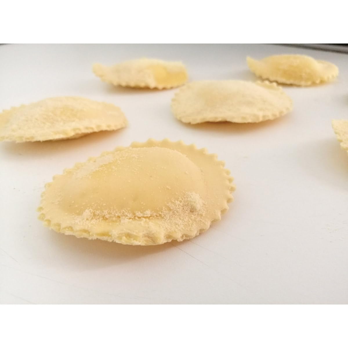 Fantes Authentic Italian Ravioli Maker Stamp Set - 2.5 Inch Round Pasta Cutter with Wooden Handle & Fluted Edge - Perfect for Homemade Pasta, Dumplings, and Italian Cooking - Since 1906