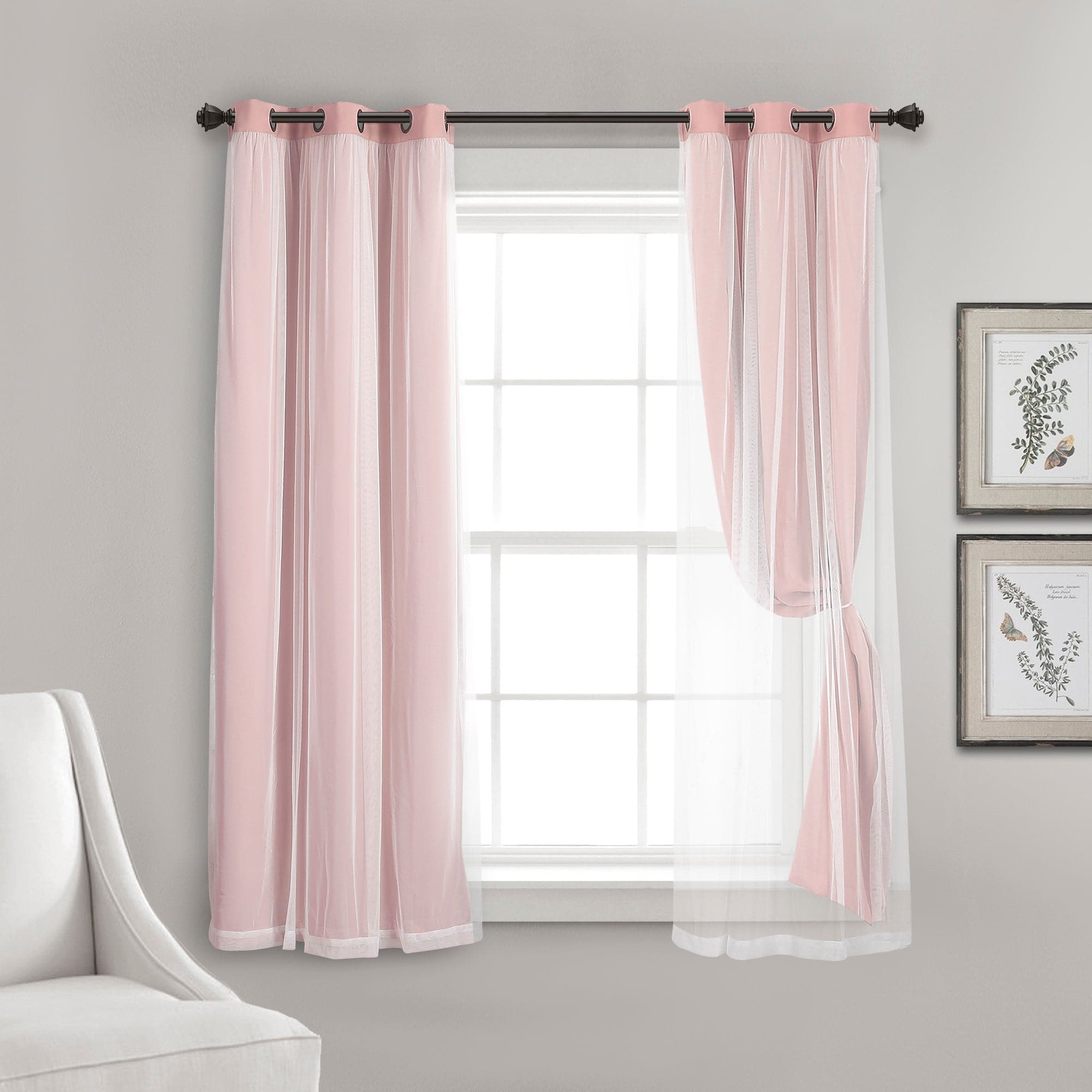 Blackout Curtains with Grommet Top & Insulated Lining - Thermal Sheer Window Panels for Bedroom, Living Room & Home Office - Energy Efficient & Noise Reducing
