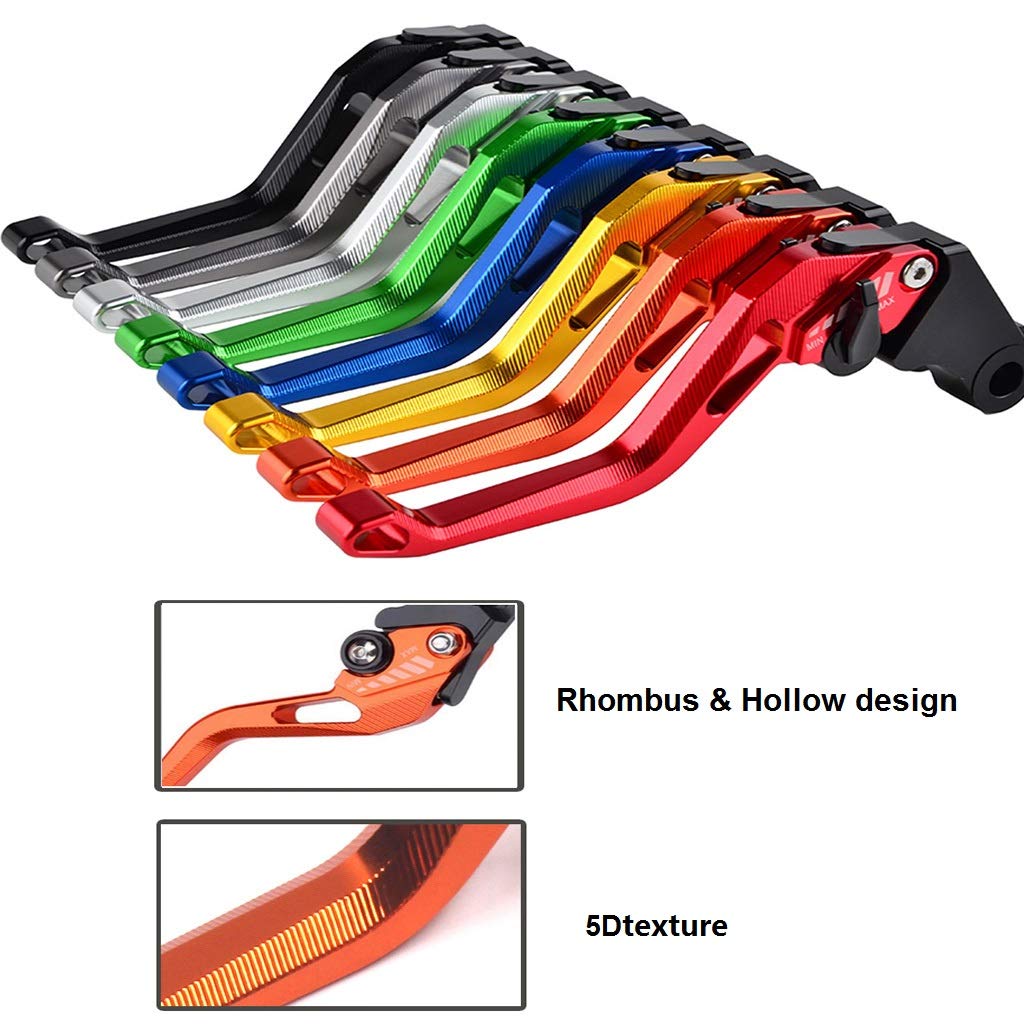 PSLER 5D Rhombus Brake Clutch Levers for Ducati Monster M900 1994-1999 - Gold CNC Aluminum Motorcycle Accessories - Perfect for Street Racing & Custom Bike Upgrades
