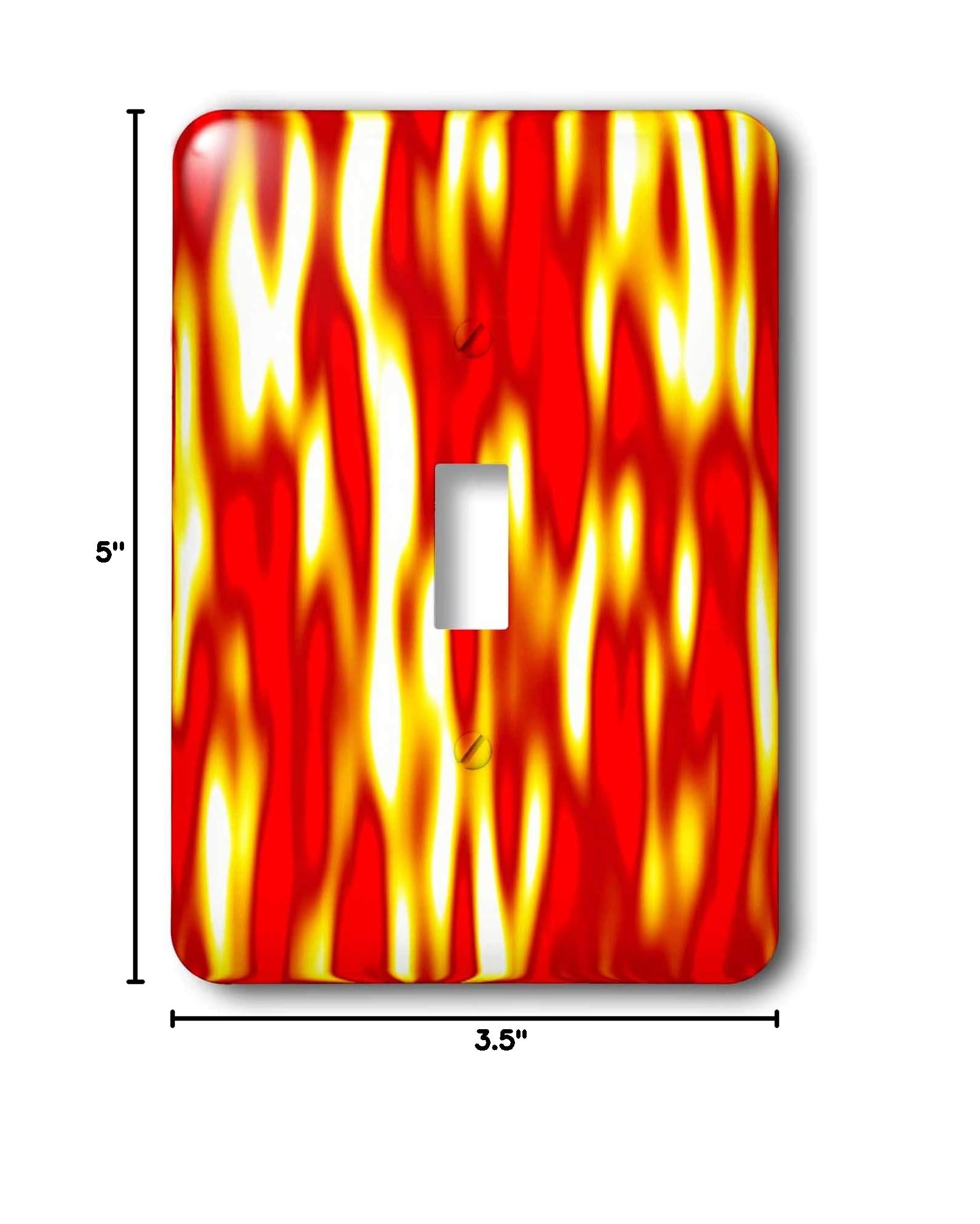 3D Rose LSP 999 1 Flames Fire Single Toggle Switch - Perfect for Automotive, Motorcycle, and DIY Electrical Projects