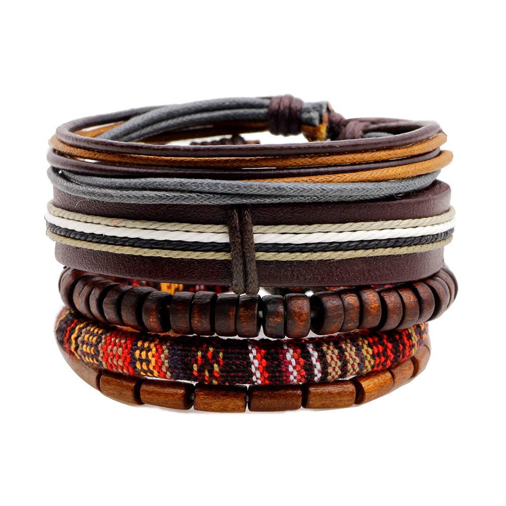 5Pcs Vintage Beaded Bracelet Set for Women - Trendy Boho Jewelry Gift for Birthday, Anniversary & Party - Durable & Stylish Accessories for Everyday Wear & Special Occasions