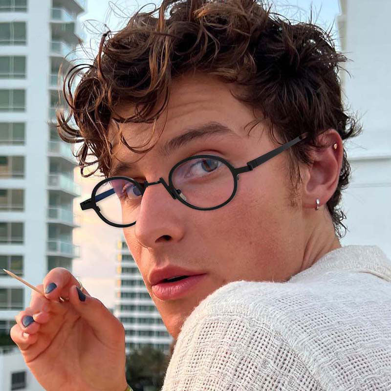 Alden Personality Brand Premium Metal Punk Glasses Frame - Stylish & Durable Eyewear for Men & Women - Perfect for Concerts, Parties, and Everyday Fashion