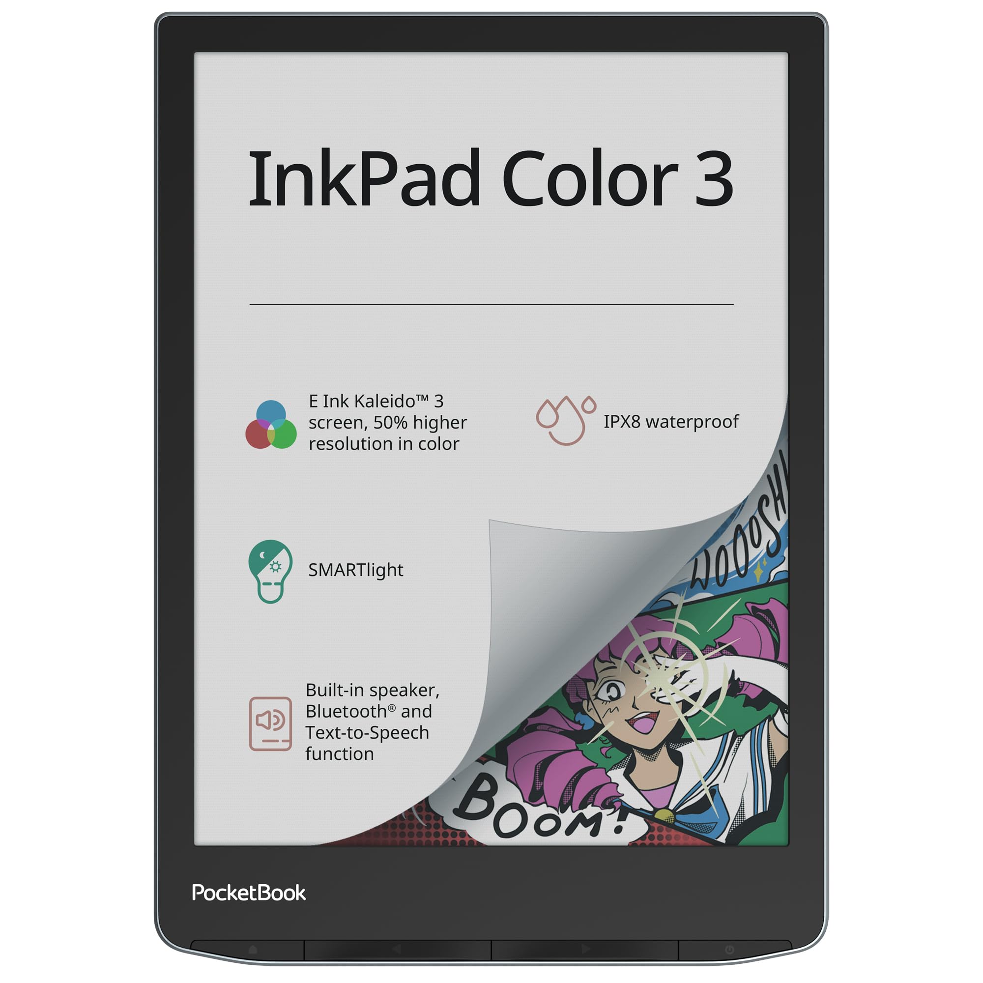 PocketBook InkPad Color 3 E-Book Reader - 7.8