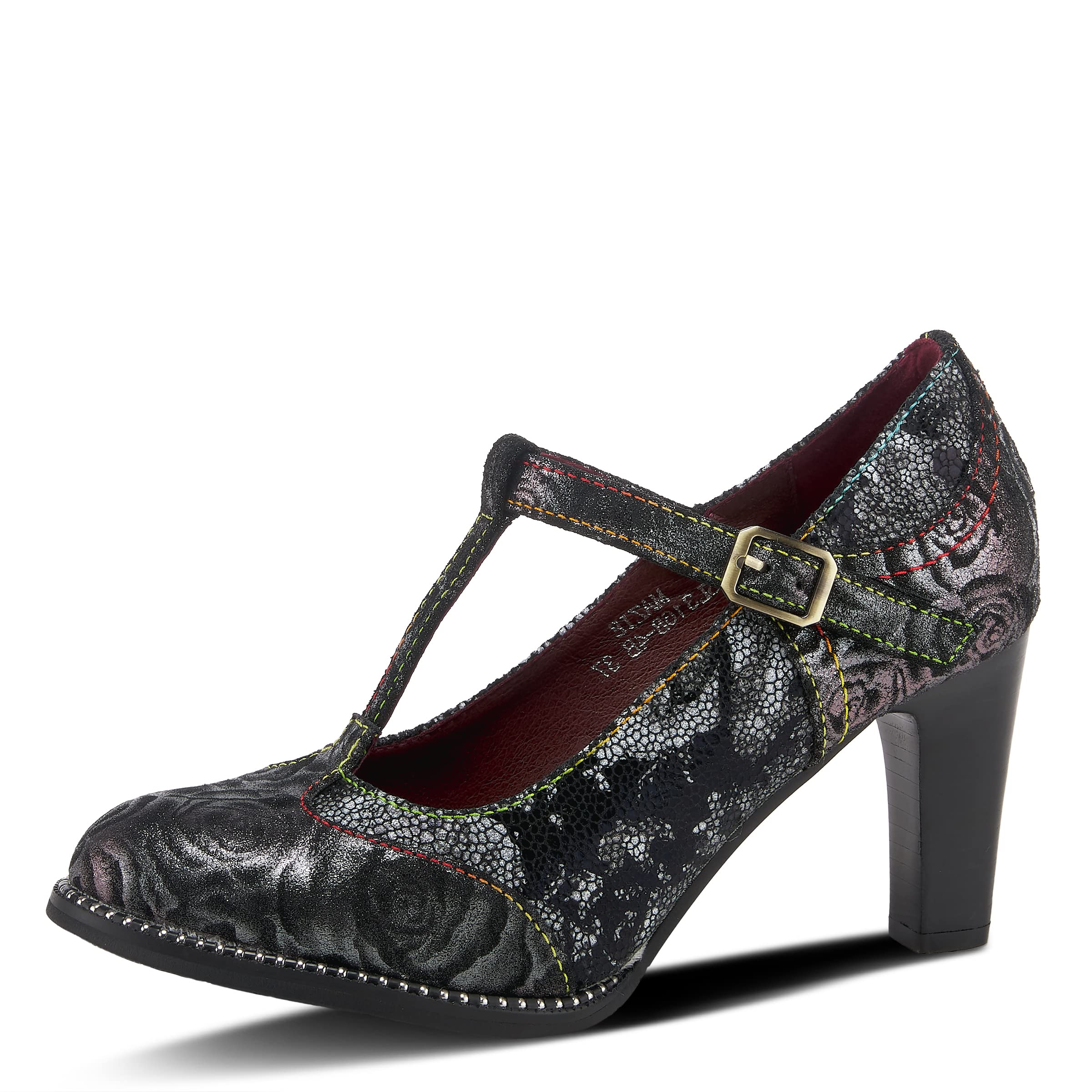 L'Artiste by Spring Step Women's Mazie Pump - Comfortable Low Heel Dress Shoes for Work, Wedding & Party Occasions
