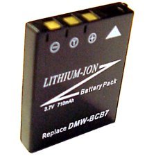 Original PAN DMW BCB7 LI ION 710mAh Battery - Replacement Battery for Digital Cameras, Camcorders & Electronics - Long Lasting Power for Photography & Video Recording