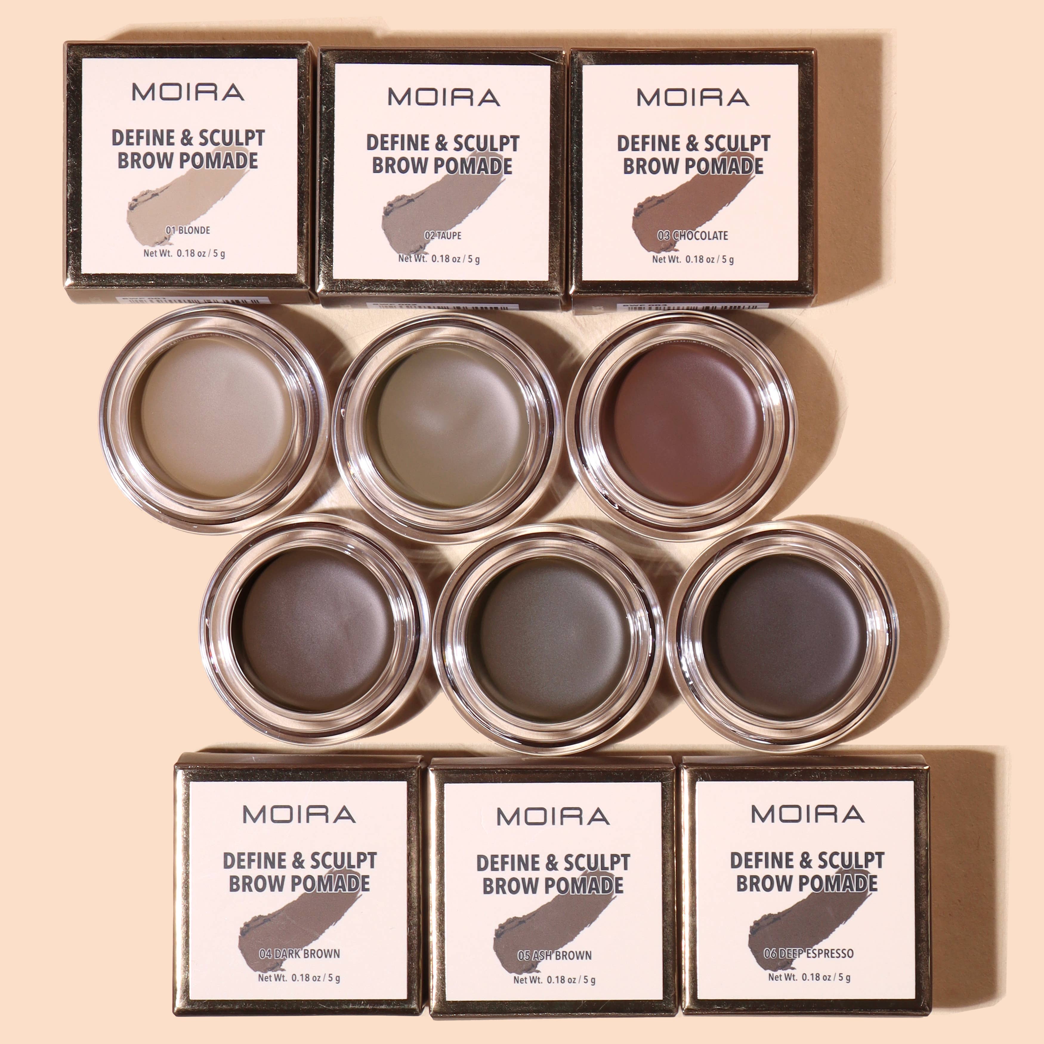 Define & Sculpt Brow Pomade - Waterproof Eyebrow Makeup (004 Dark Brown) for Perfectly Shaped Brows - Ideal for Daily Wear & Special Occasions