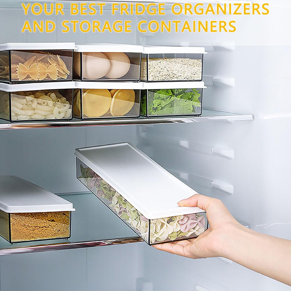 4-Pack Clear Plastic Pasta Storage Containers - Airtight Food Grade Spaghetti & Noodle Organizer with Lids for Pantry | Perfect for Meal Prep, Kitchen Organization & Bulk Food Storage