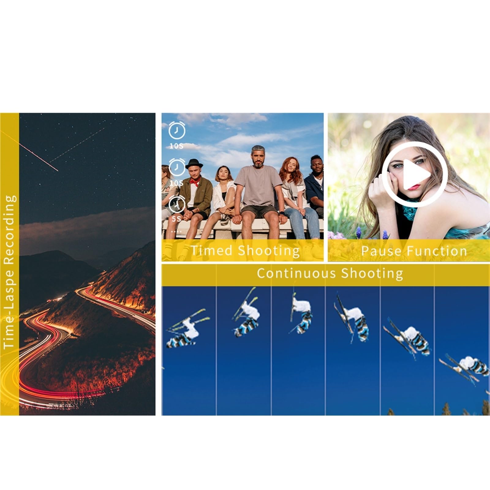 48MP Compact Digital Camera with 16X Auto Focus - Slow Motion & Time Lapse Video Recording - 2.8