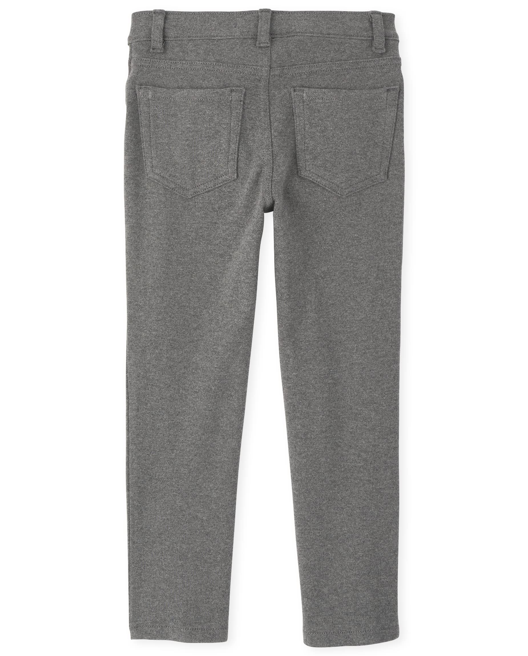 Girls' Ponte Knit Jeggings - Comfortable Pull-On Pants for Play & School