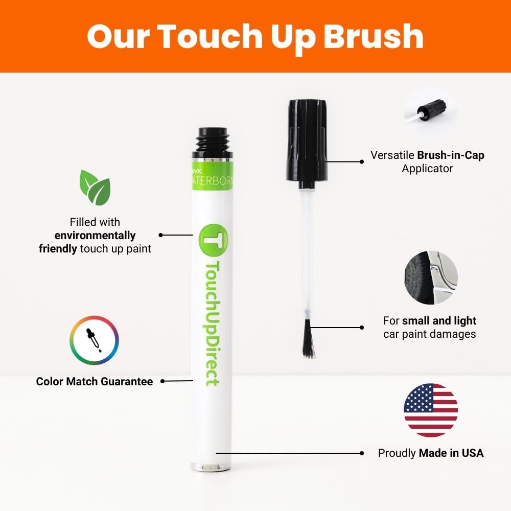 TouchUpDirect PJB Gold Rush Exact Match Touch Up Paint Brush for Dodge Vehicles - Premium Kit for Car Scratch Repair & Paint Restoration