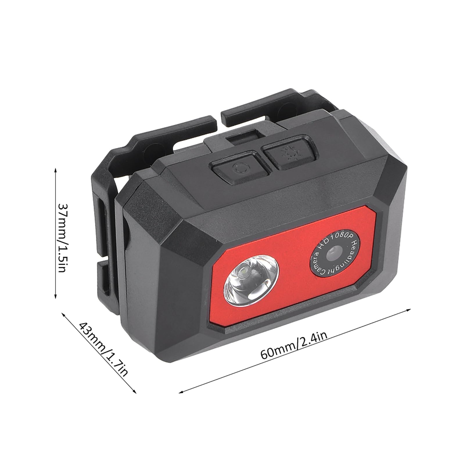 1080P HD Head Mounted Sports Camera with Adjustable Elastic Headband - Waterproof Action Cam for Cycling, Skiing, Hiking & Outdoor Adventures