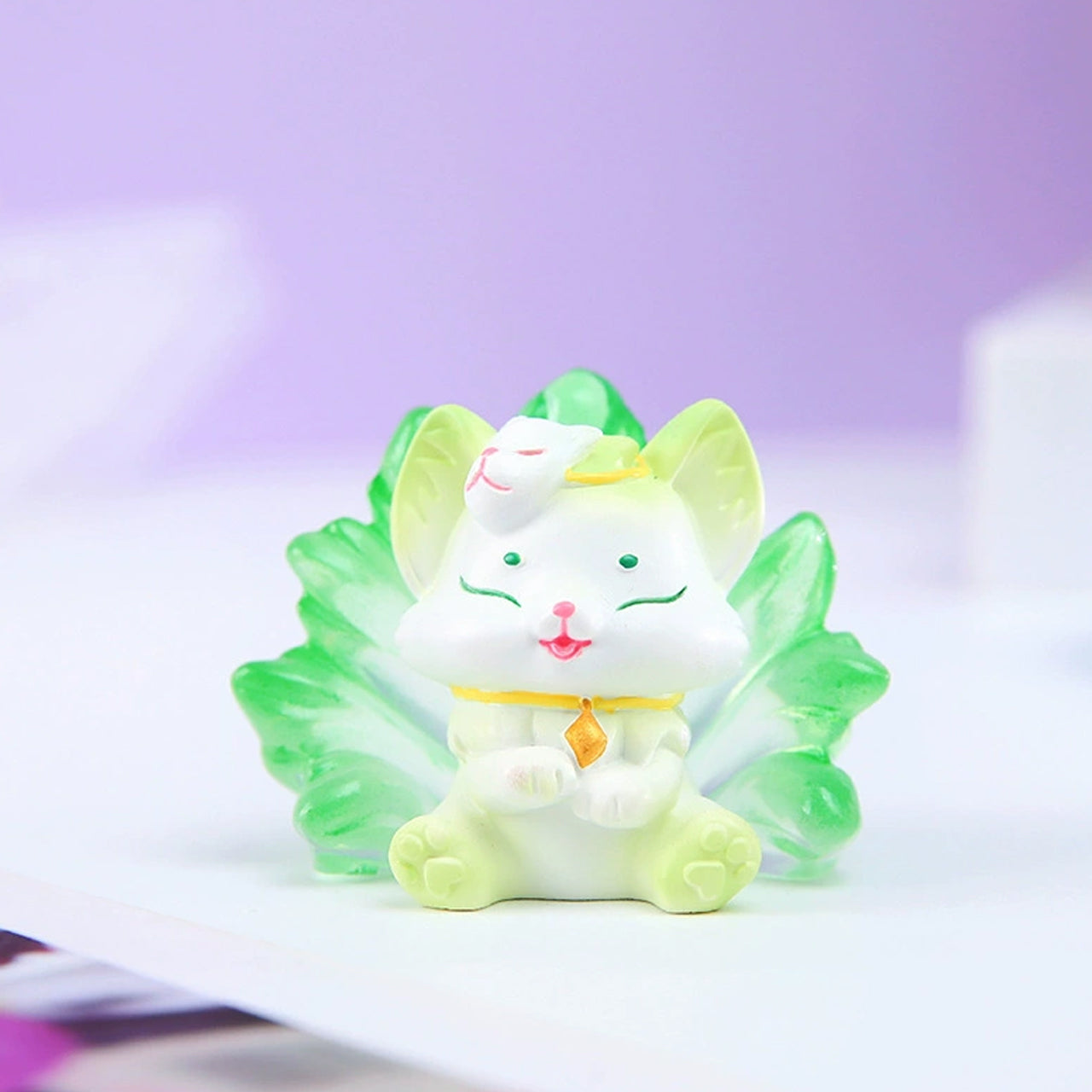 Qingqiu Nine-Tailed Fox Bean Blind Box - Cute Collectible Anime Figure for Gifts & Home Decor | Perfect for Anime Fans, Kawaii Lovers & Office Desk Display