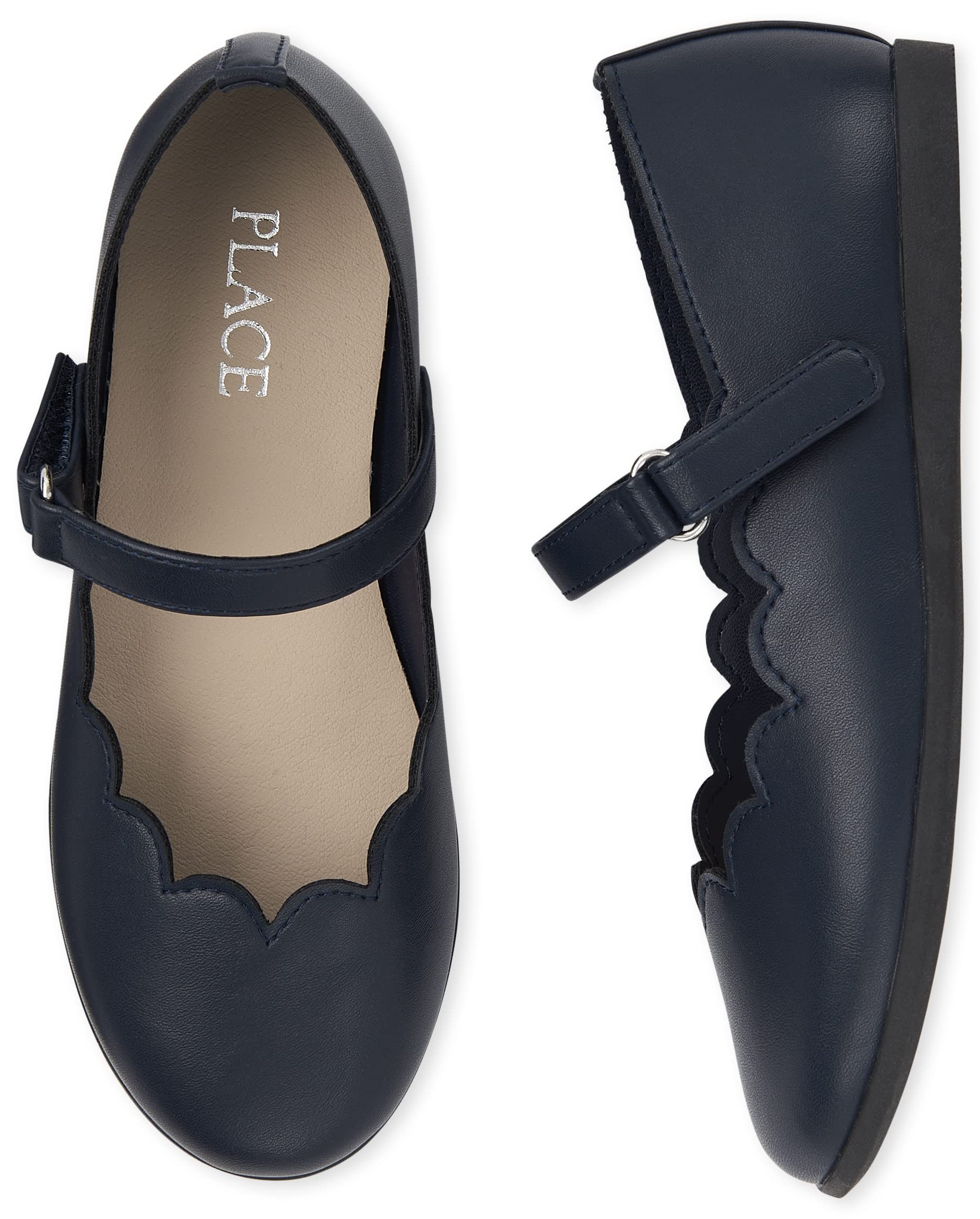 The Children's Place Girls' Closed-Toe Mary Jane Flats - Comfortable School Shoes for Toddler & Little Girls (Ages 2-8) | Perfect for School, Parties & Everyday Wear