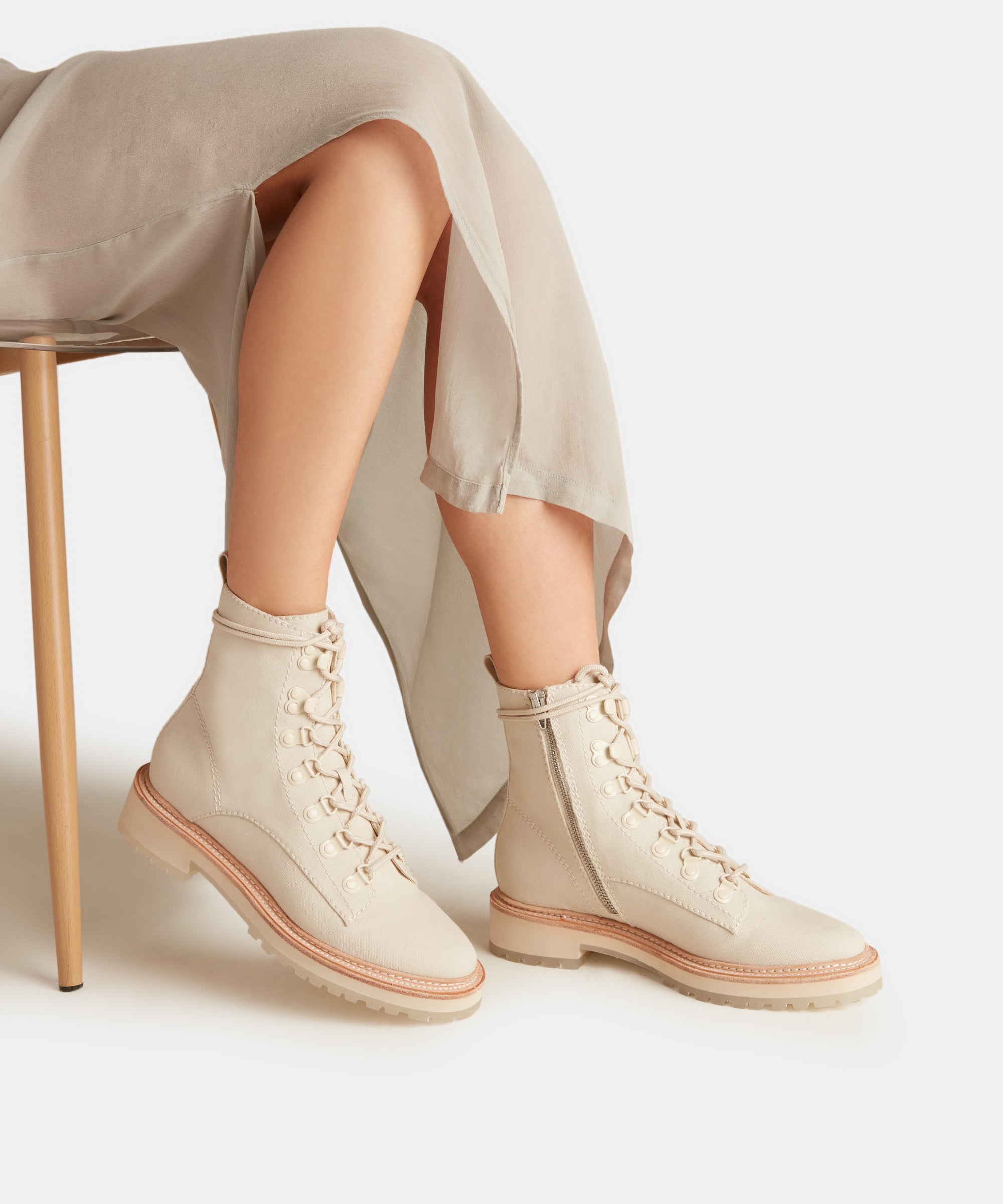 Whitney Boots Sandstone Canvas - Stylish & Comfortable Women's Ankle Boots for Casual Wear, Outdoor Adventures & Everyday Fashion