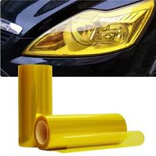 Premium JDM Yellow Roll Headlight & Tail Light Tint Vinyl Film - 12