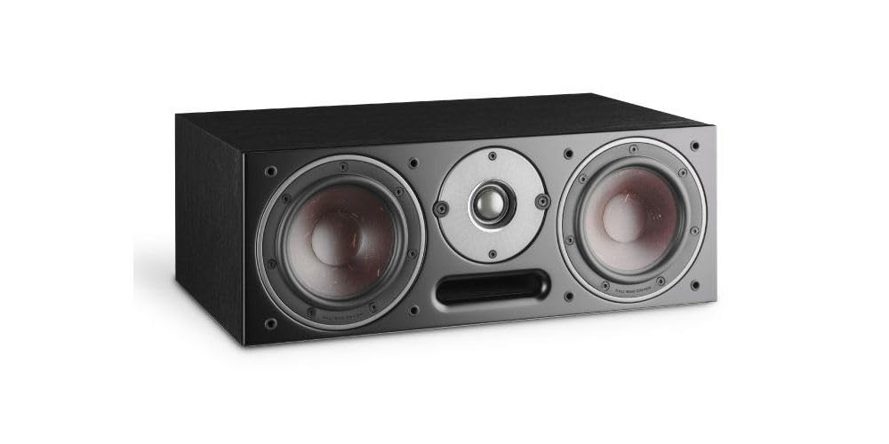 DALI Oberon Vokal Center Channel Speaker - Black Ash | Premium Home Theater Audio for Movies & Music
