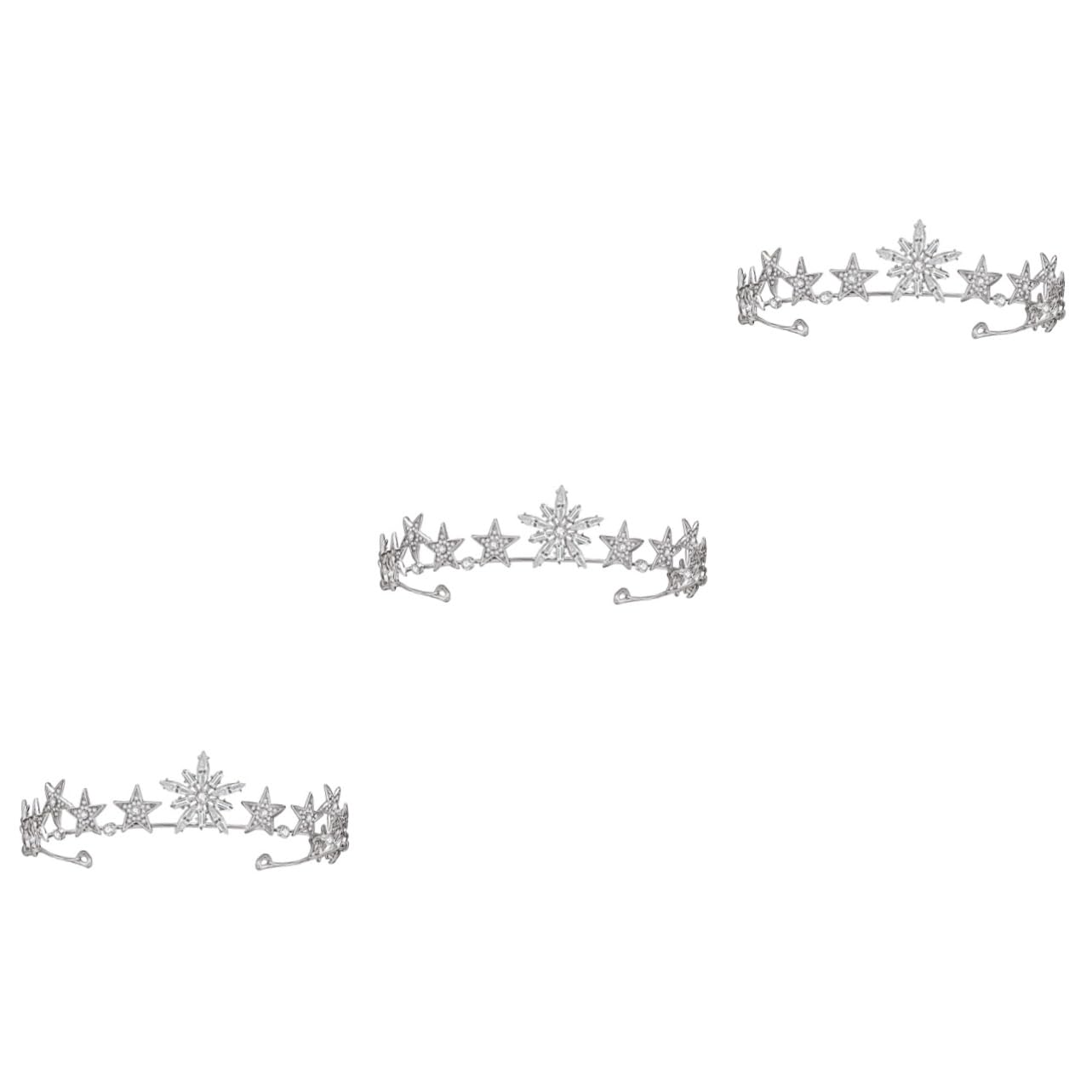 FOMIYES 2-Piece Bridal Hair Accessories Set - Crystal Wedding Tiara & Headband for Bride, Princess Birthday, Flower Girl - Elegant Metal Headpiece with Luminous Finish (Perfect for Weddings, Prom, Pageants & Special Occasions)