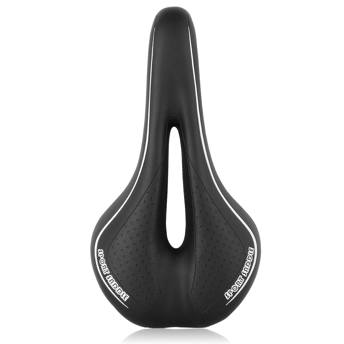 Breathable Comfortable Mountain Bike Saddle with Central Relief Zone - Ergonomic Design for Road & MTB Cycling - Perfect for Long Rides and Commuting