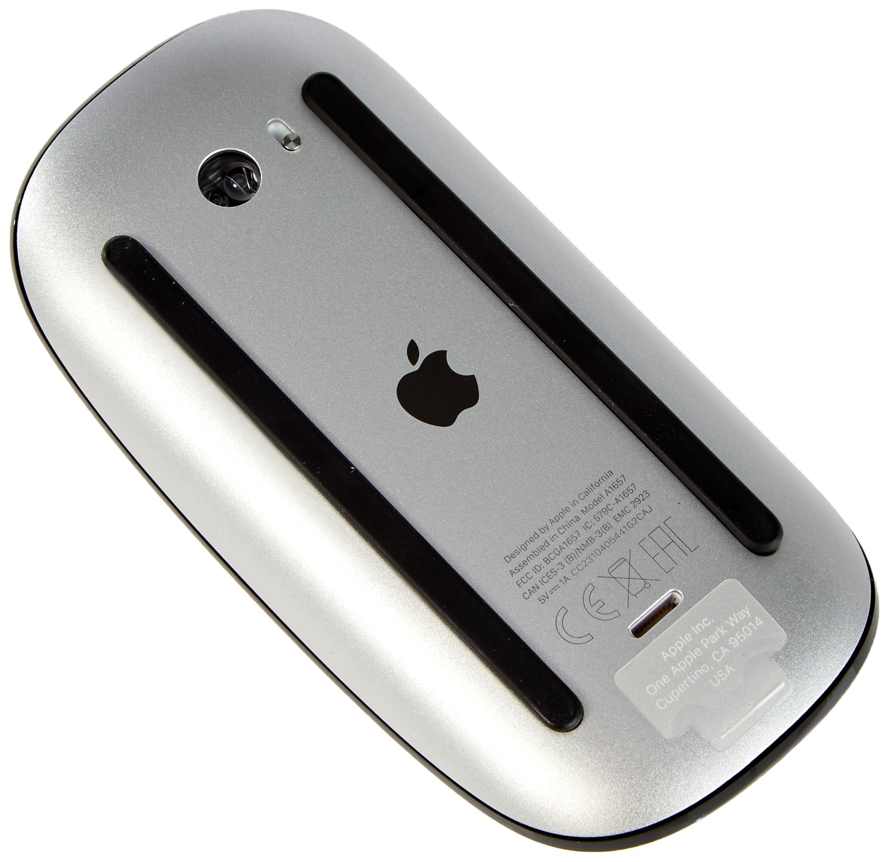Apple Magic Mouse - Wireless Bluetooth Rechargeable Mouse for Mac & iPad with Multi-Touch Surface (Black) - Perfect for Office Work, Graphic Design & Home Use