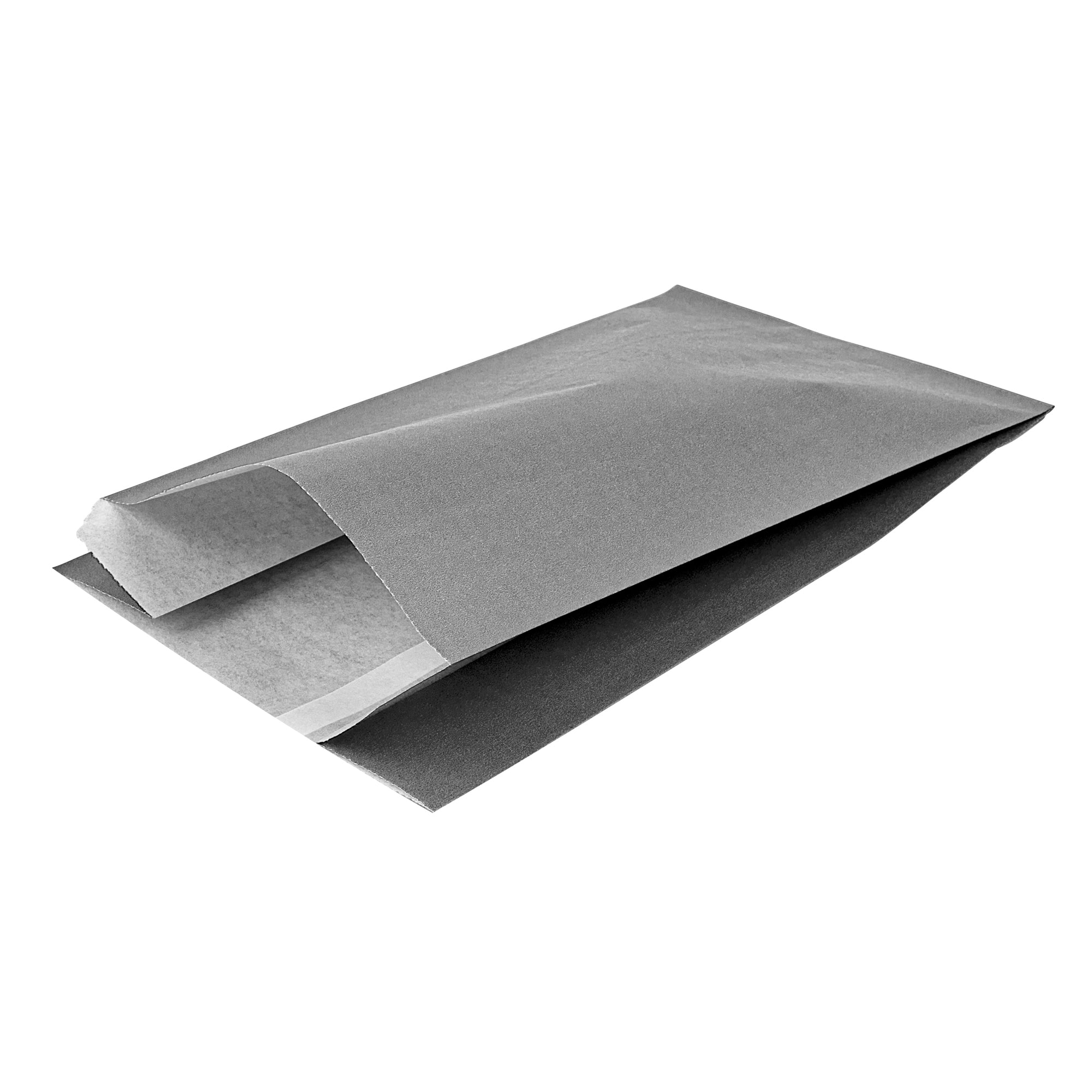Eco-Friendly Gray Paper French Fry & Snack Bags - 5 x 3 x 8 3/4 Inches - 100 Count Box - Perfect for Fast Food, Movie Nights & Party Snacks