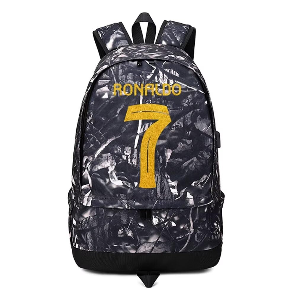 **Ronaldo Soccer Ball Storage Backpack - Multifunctional Sports Equipment Bag for Men & Women (G-Pattern 1) - Perfect for Training, Travel & Game Day**