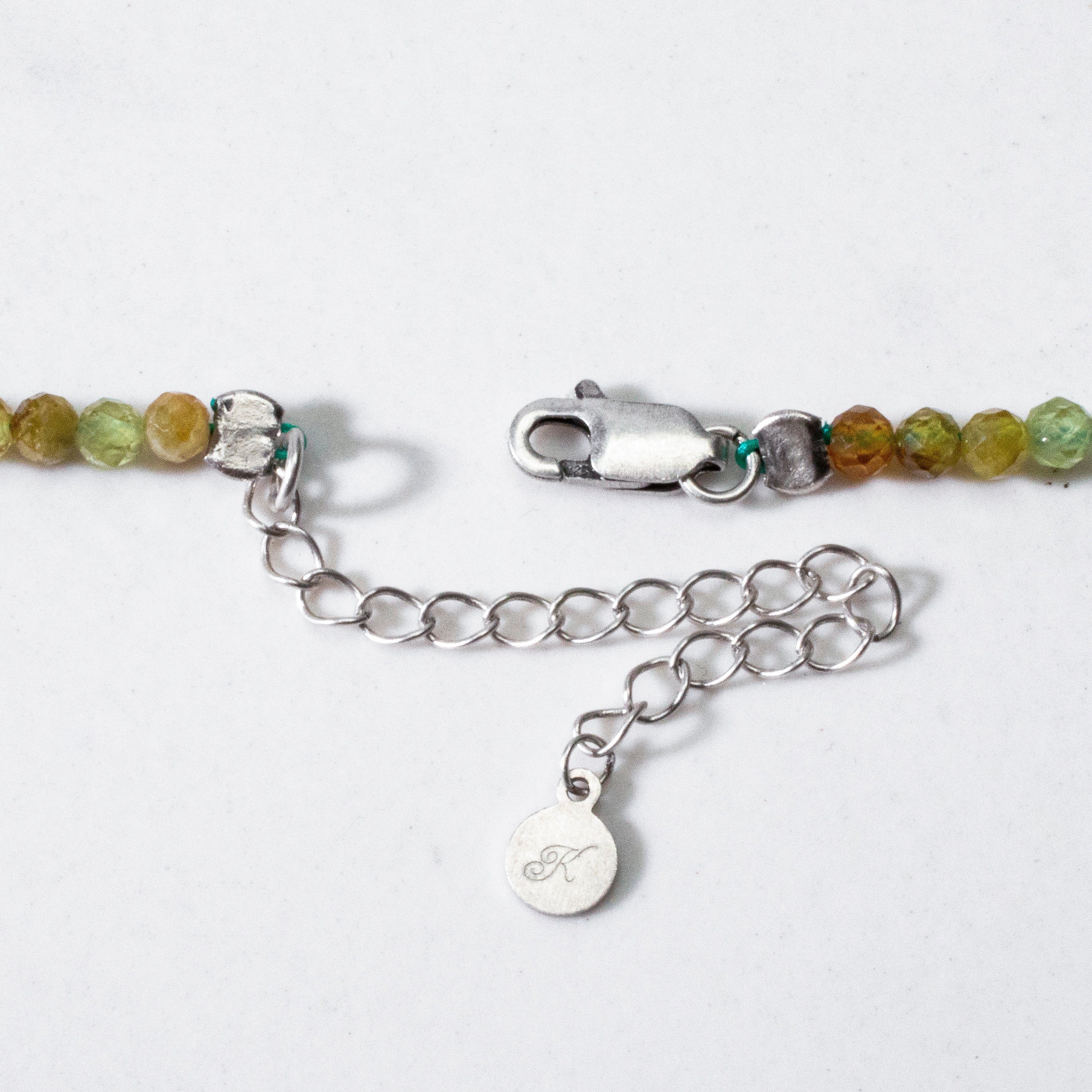 3mm Green Garnet Faceted 31 Necklace & Multi Wrap Bracelet Set - Natural Gemstone Jewelry for Women, Boho Style Gift for Birthday, Anniversary, Wedding - Perfect for Daily Wear, Office & Special Occasions