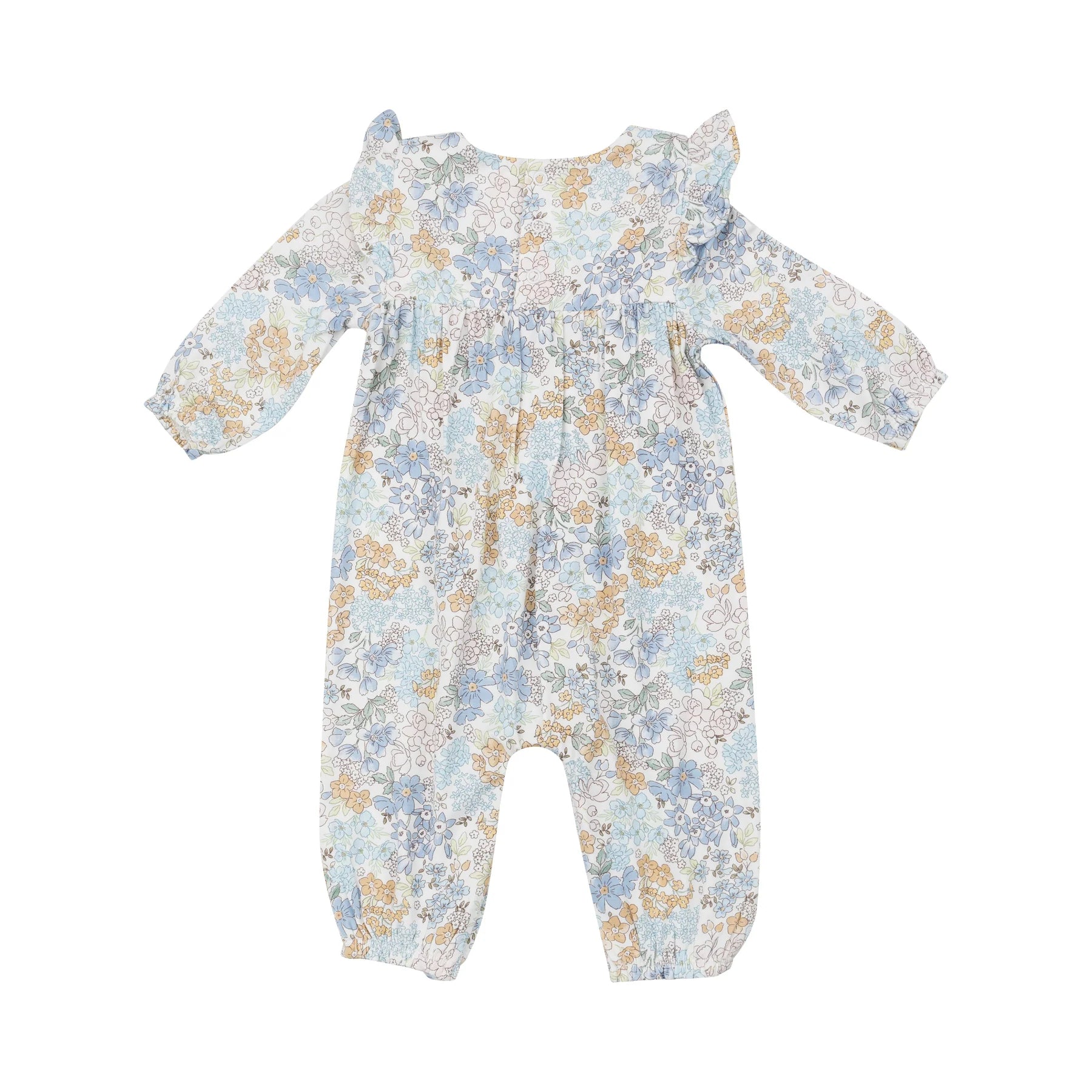 Stylish Ruffle Sleeve Romper - Edith's Floral Print Jumpsuit for Women | Perfect for Summer Outfits, Beach Vacations & Date Nights