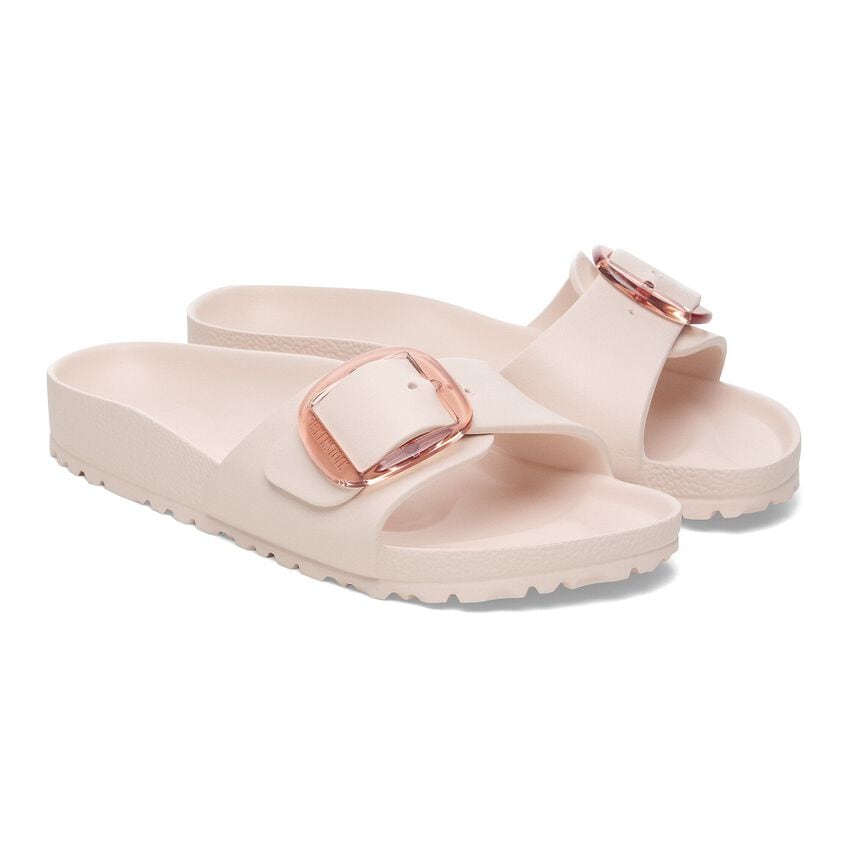 Birkenstock Madrid Big Buckle EVA Sandals - Light Rose | Comfortable Slip-On Slides for Women | Perfect for Beach, Pool & Summer Outfits
