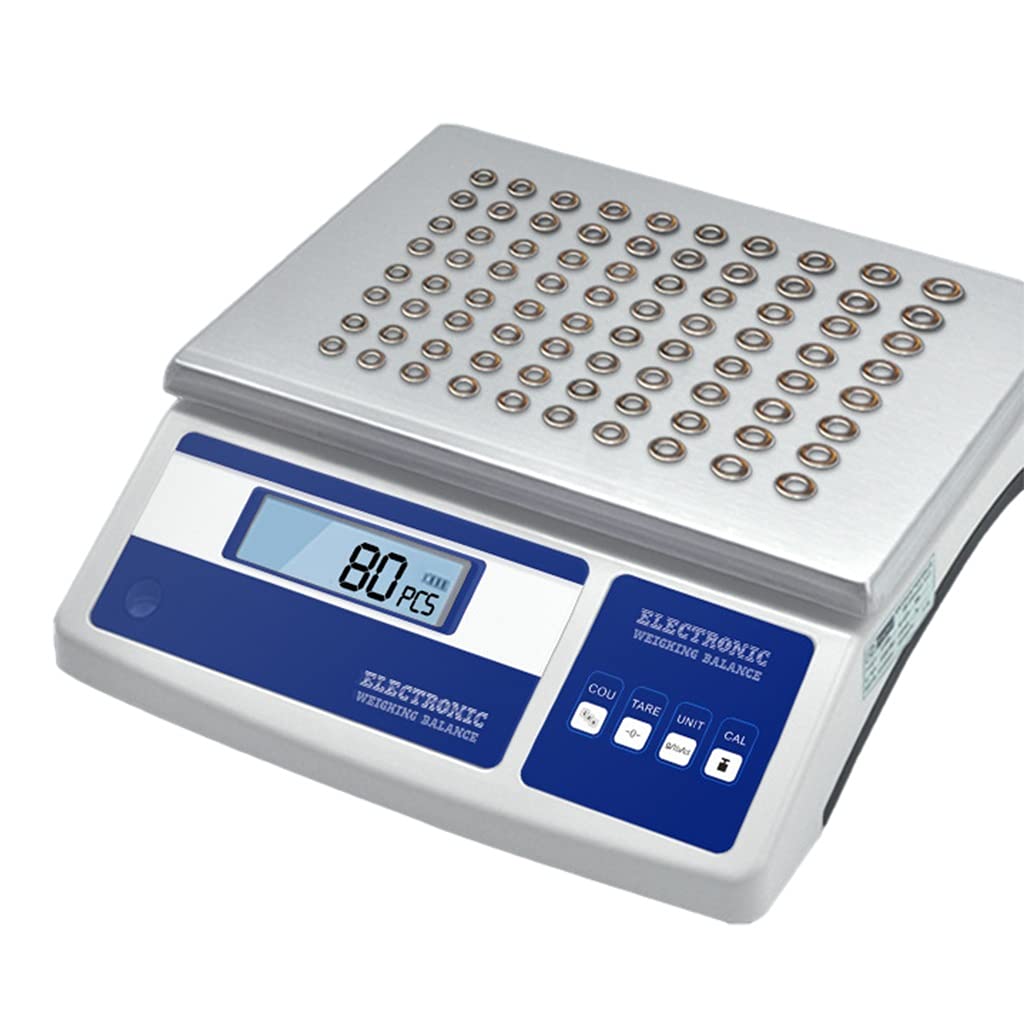High Precision 0.1g Digital Counting Scale - 21kg Capacity Scientific Lab Balance for Parts, Coins & Small Items | Perfect for Jewelry Making, Pharmacy, Industrial Parts Counting & Laboratory Use