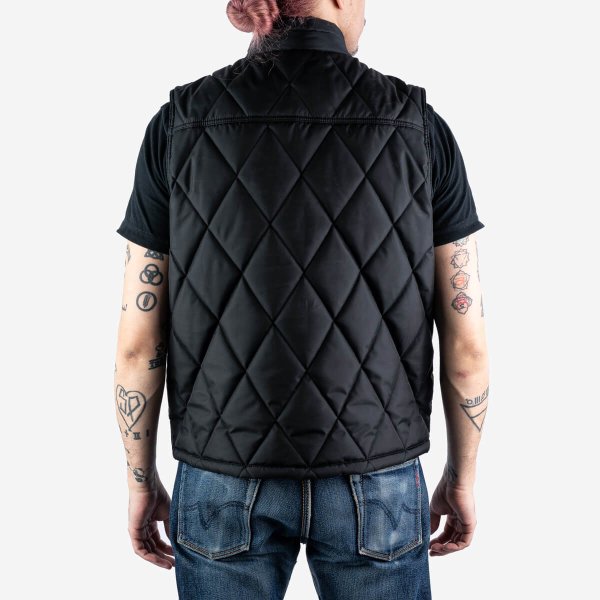 Iron Heart IHV-44 BLK Primaloft® Gold Insulated Quilted Vest for Men - Lightweight Warm Winter Outdoor Jacket for Hiking, Camping & Casual Wear
