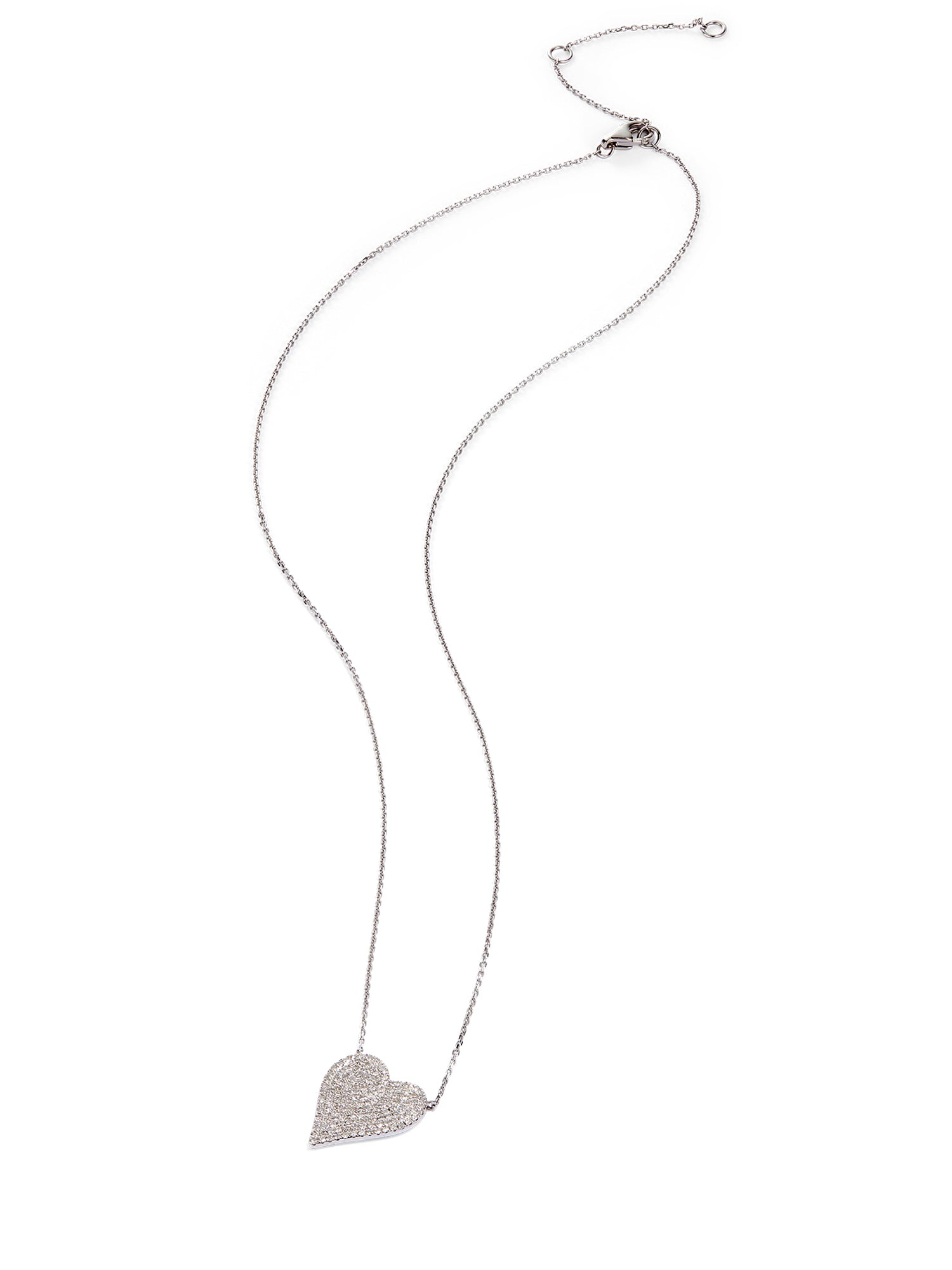 14K Gold Pave Diamond Heart Pendant Necklace for Women - Elegant Valentine's Day Gift, Anniversary Jewelry for Her - Perfect for Romantic Dates, Weddings & Special Occasions