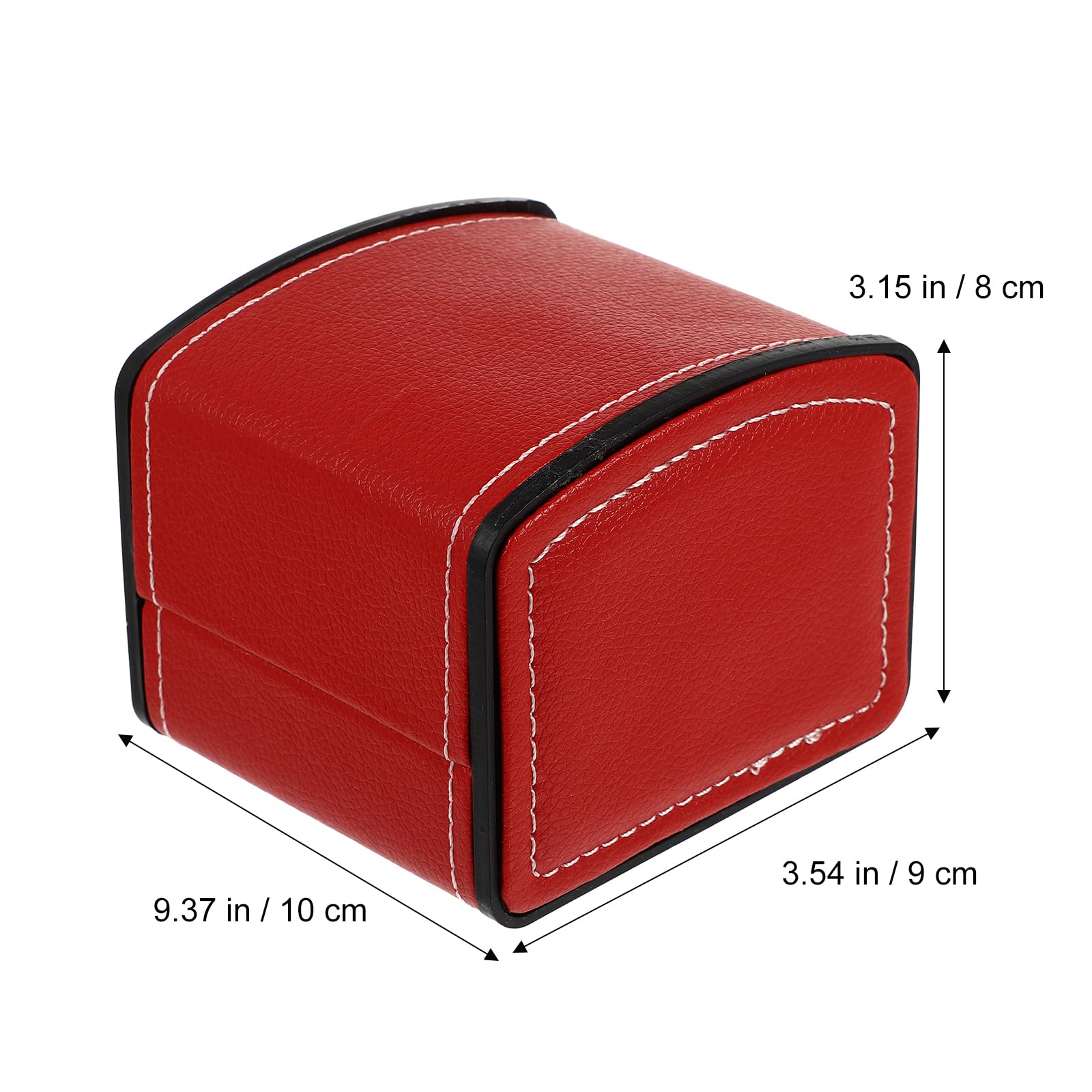 Hemobllo Single Watch Box - Premium PU Leather Wristwatch Display Case with Jewelry Storage | Watch Organizer & Gift Box for Men & Women | Perfect for Travel, Home Display & Watch Collection Organization