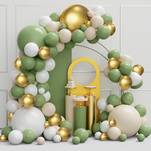 Sage Green & Gold(134pcs)
