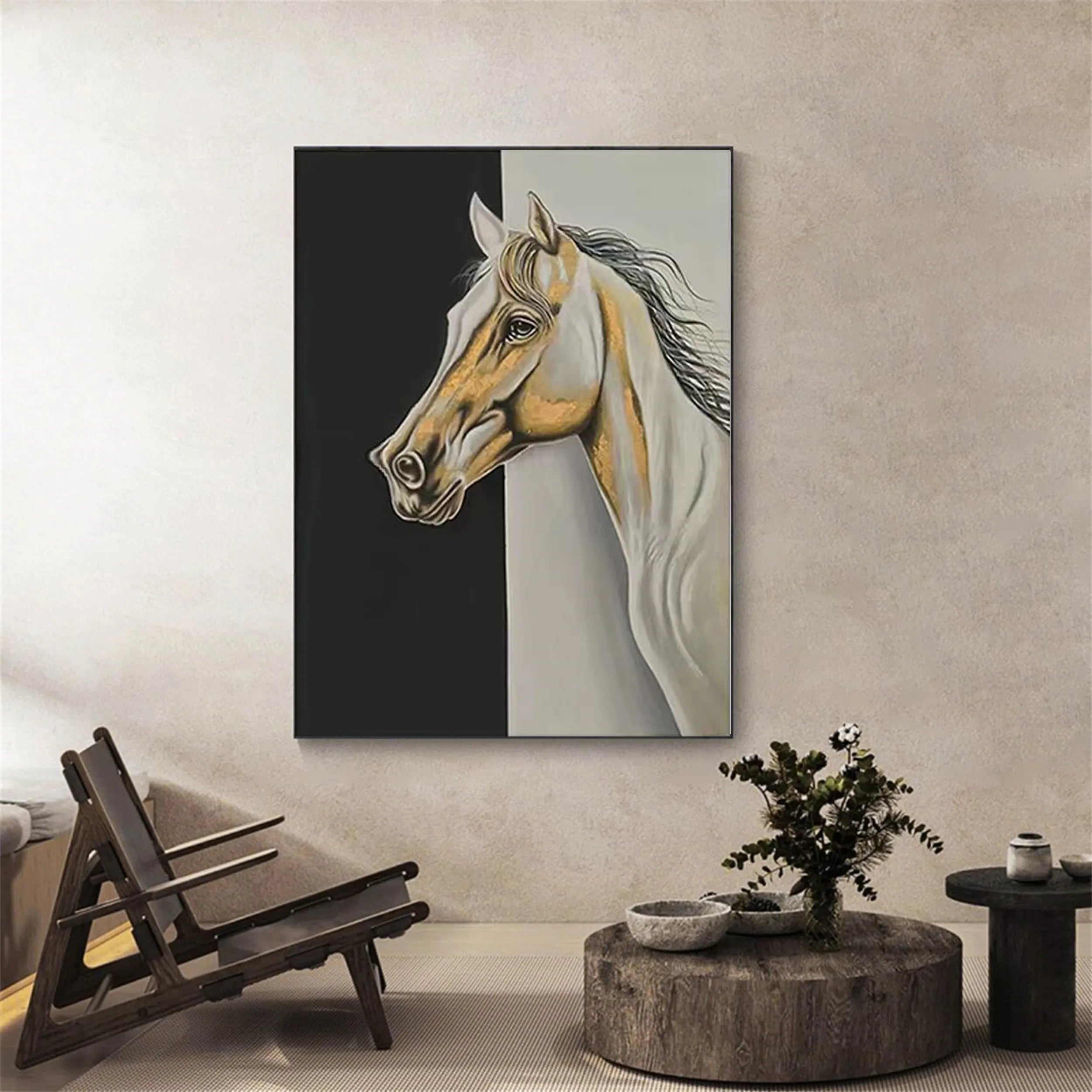 Animal Art Painting #AP014 - Handmade Canvas Wall Decor for Living Room, Bedroom & Office - Perfect Gift for Pet Lovers & Home Decor