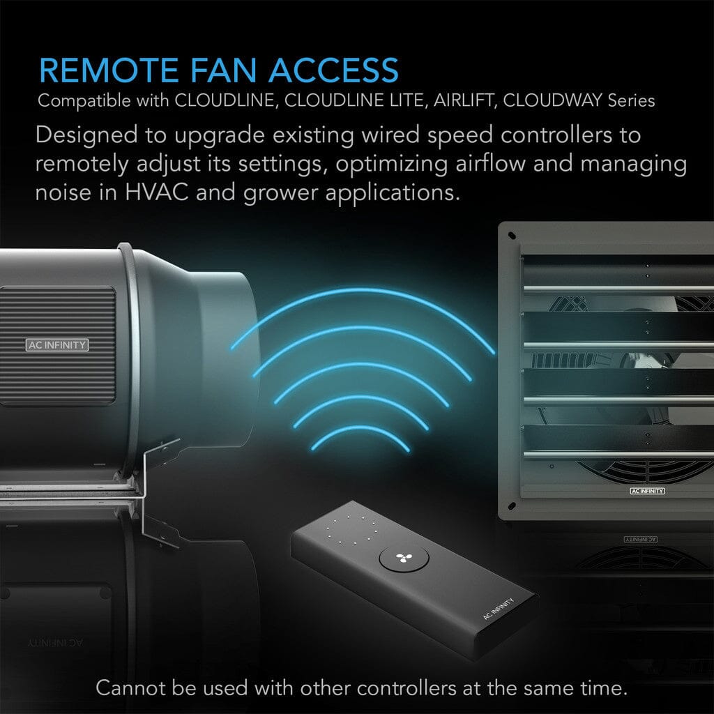 AC Infinity Controller 63 - Wireless Remote Fan Speed Controller for Grow Tents, Hydroponics & Indoor Gardening | Compatible with Cloudline & Airplate Fans