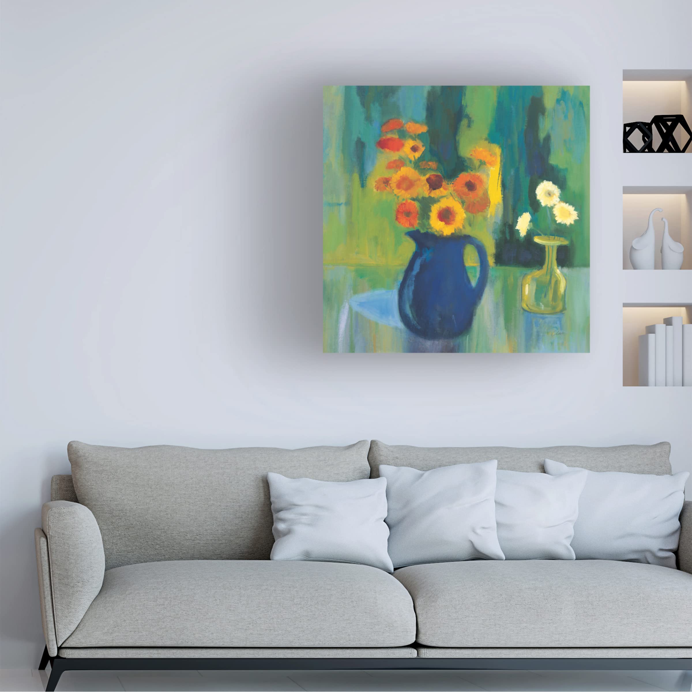 Trademark Fine Art 'Pacific Bath I' Canvas Wall Art by Studio Mousseau - Coastal Beach Decor for Living Room, Bedroom & Bathroom
