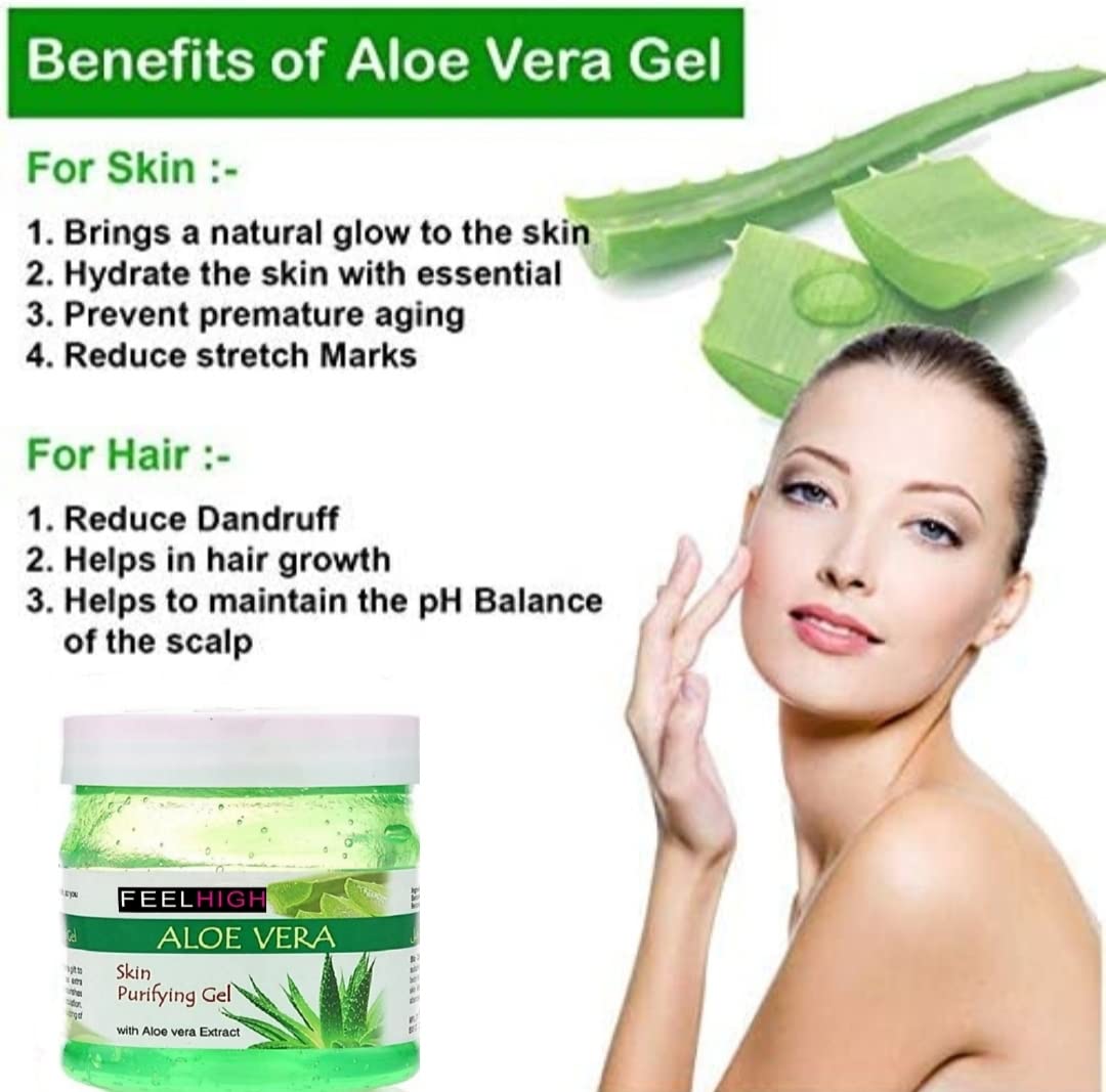 Purifying Papaya & Aloe Vera Face & Body Gel Set - 500ml Each - Skin Care for Men & Women - Deep Cleansing with Natural Extracts - Perfect for Daily Skincare Routine & Post-Workout Refreshment