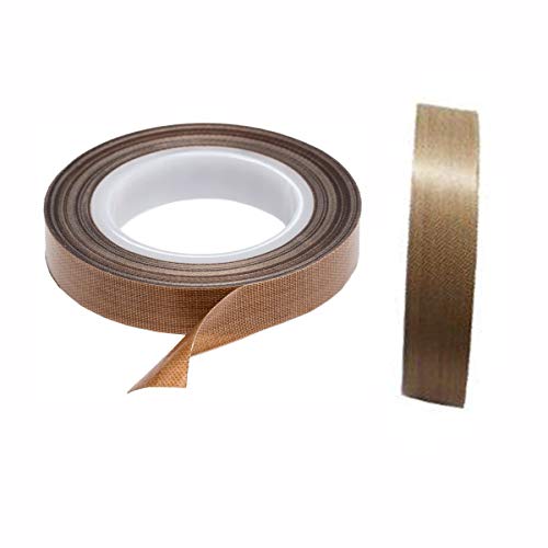 Premium PTFE Teflon Tape - High Temperature Resistant, Leak Proof Sealing Tape for Vacuum Sealers (13mm x 33ft x 0.18mm) - Ideal for Plumbing, HVAC, and Industrial Pipe Thread Sealing