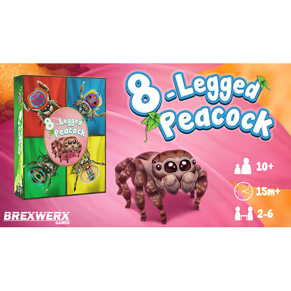 Brexwerx 8-Legged Peacock Card Game - Fun Drafting & Matching Game for Kids & Adults Ages 10+ - Perfect for Family Game Nights & Parties