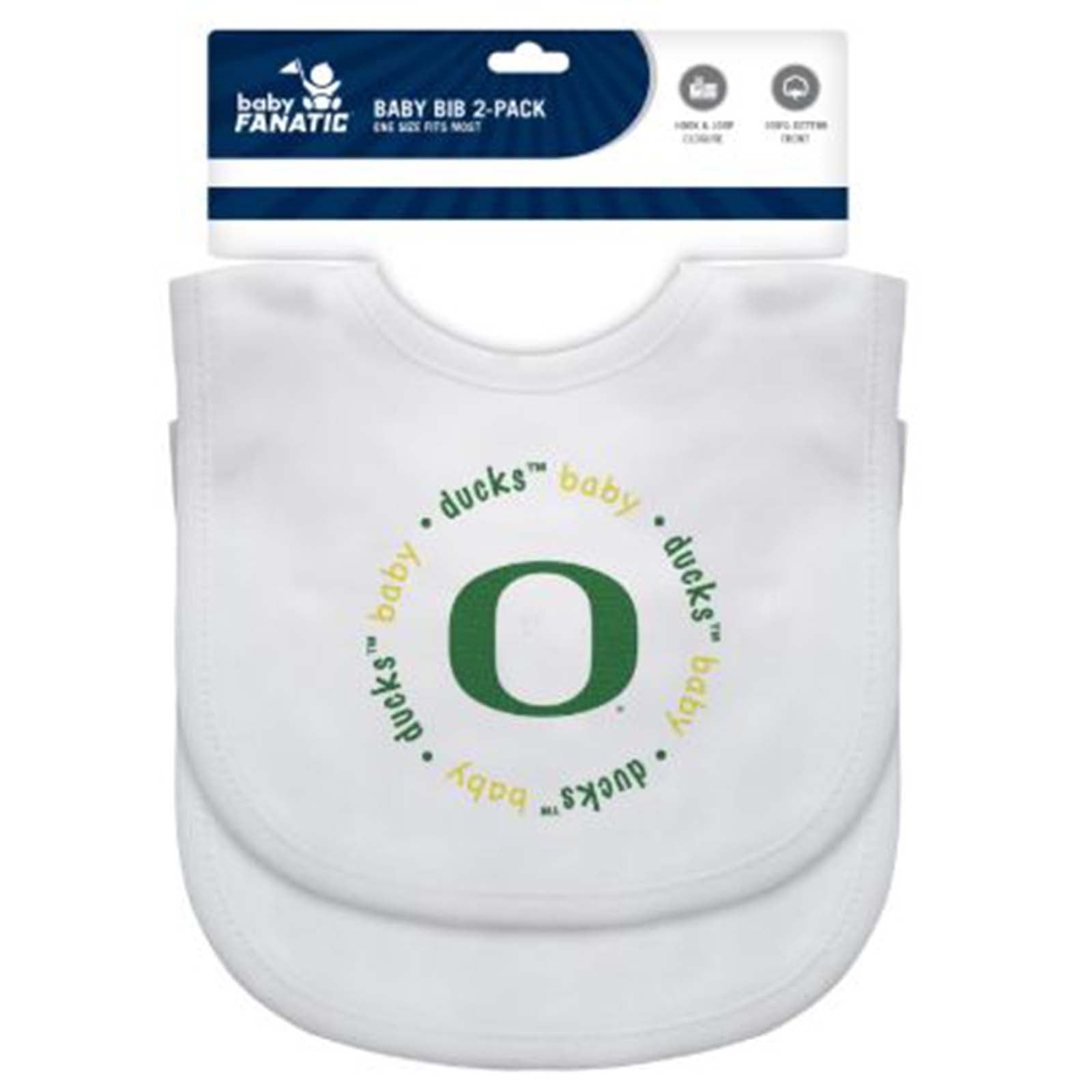 Oregon Ducks Baby Bibs - 2 Pack, Soft & Absorbent Infant Feeding Bibs for Boys & Girls - Perfect for Mealtime, Drooling & Messy Play